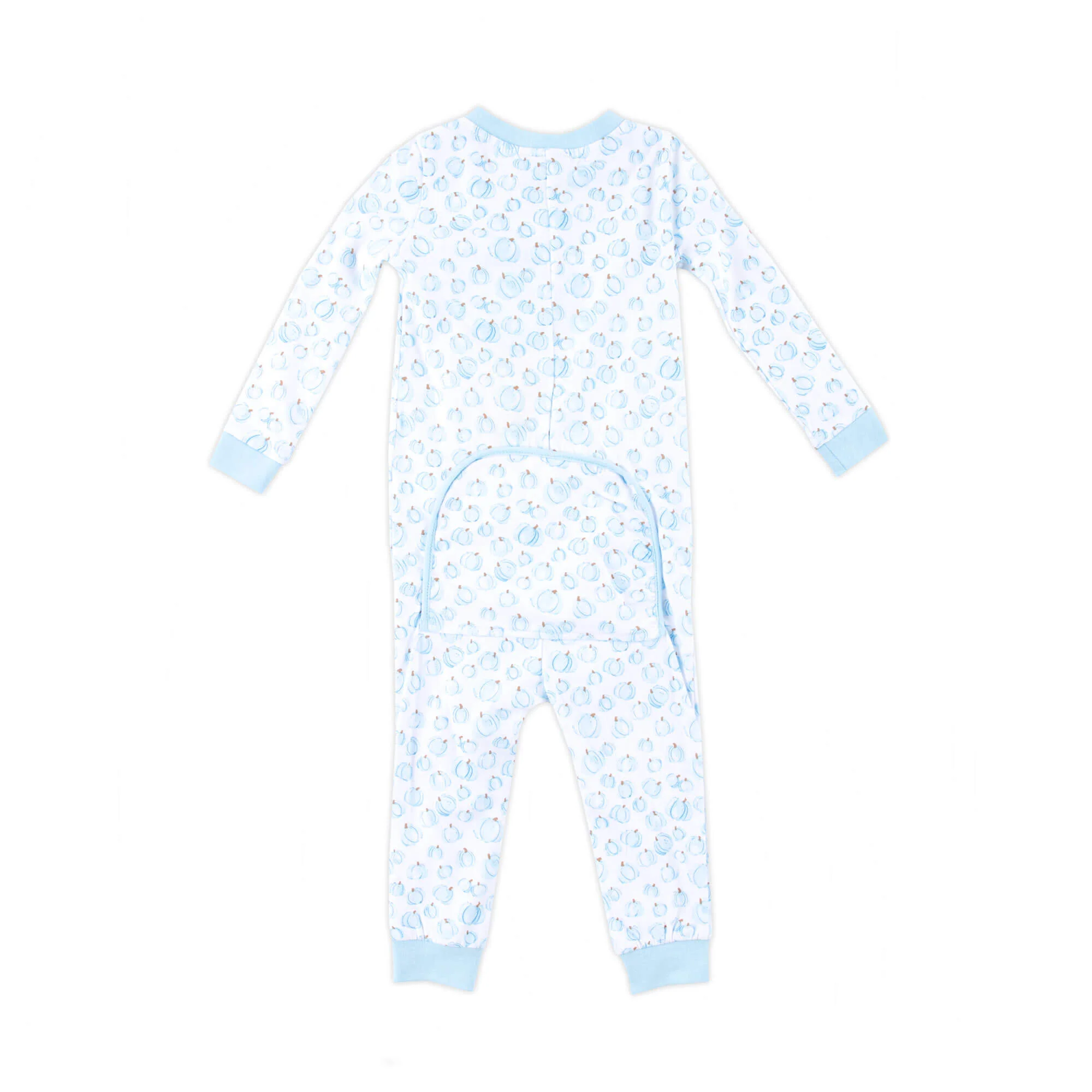 Little Pumpkin Patch Blue Zip Sleeper - Image 5