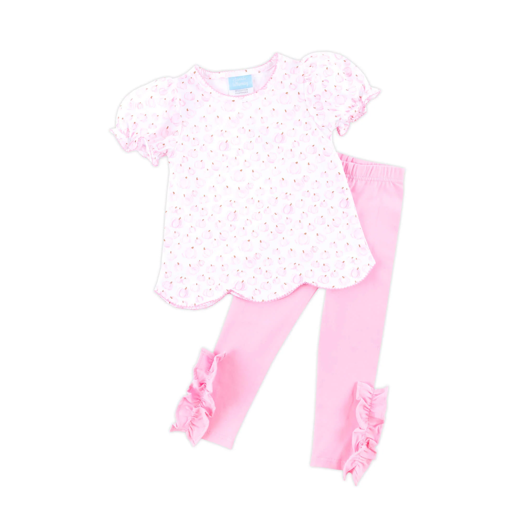 Little Pumpkin Patch Pink Legging Set - Image 3