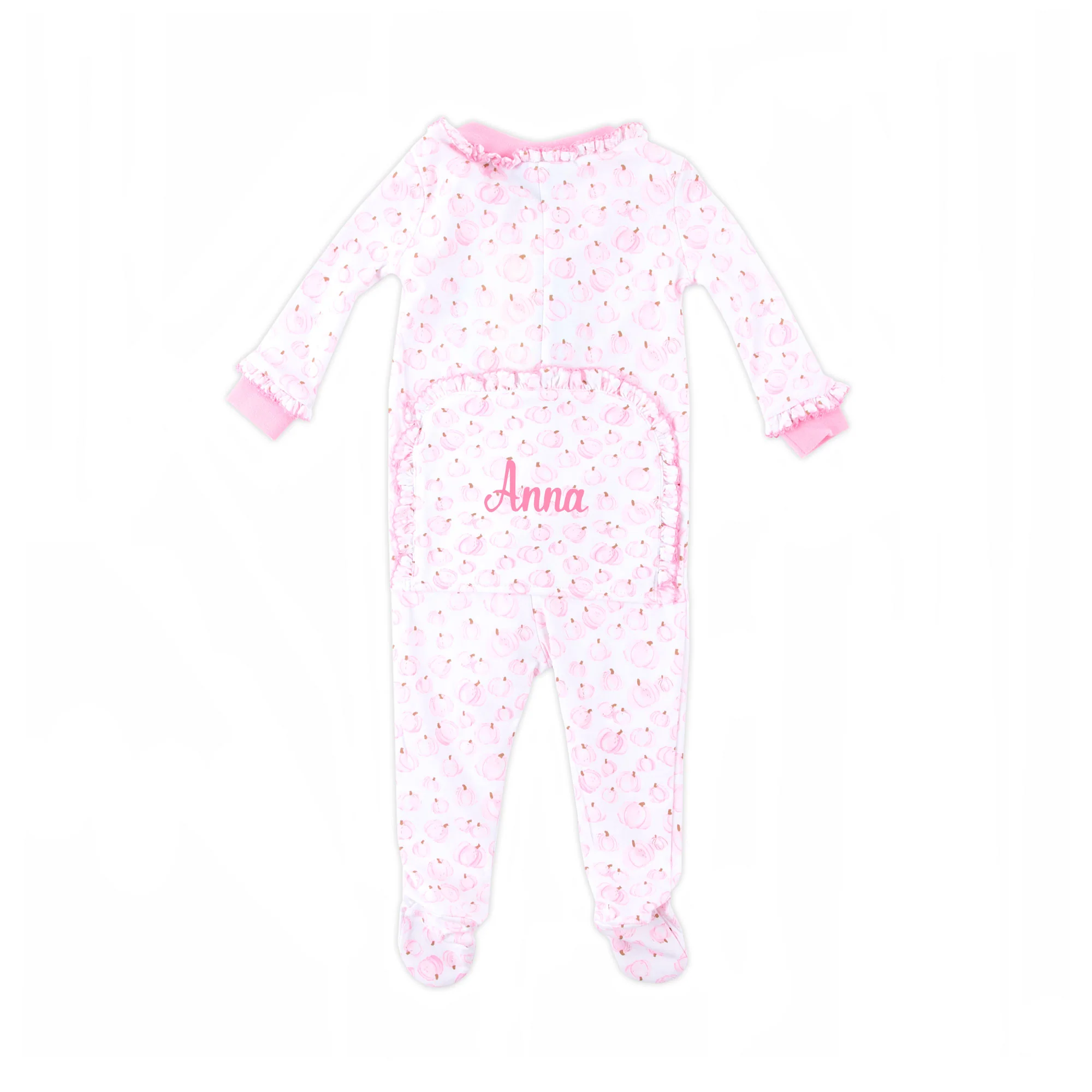 Little Pumpkin Patch Pink Zip Sleeper - Image 4