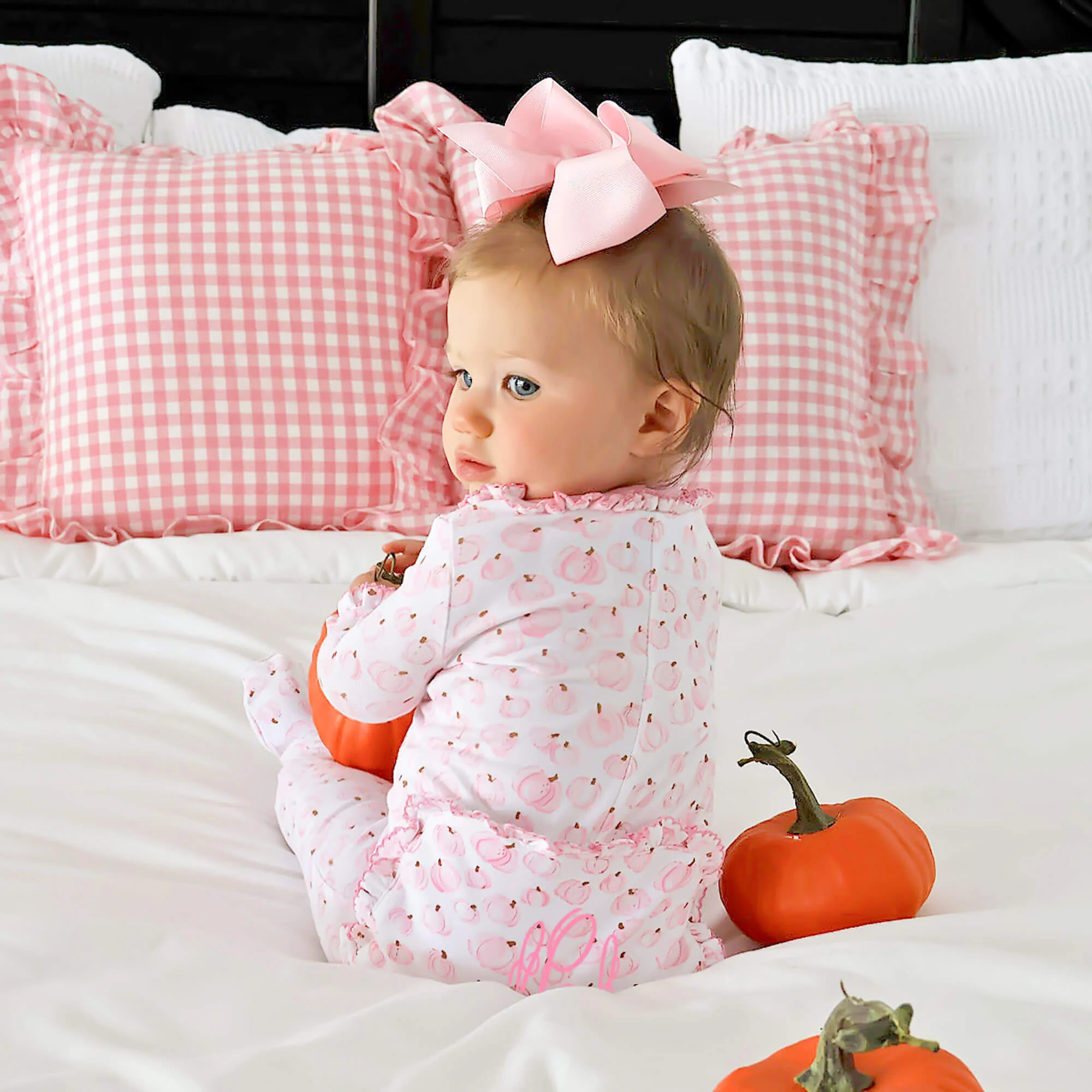 Little Pumpkin Patch Pink Zip Sleeper - Image 5