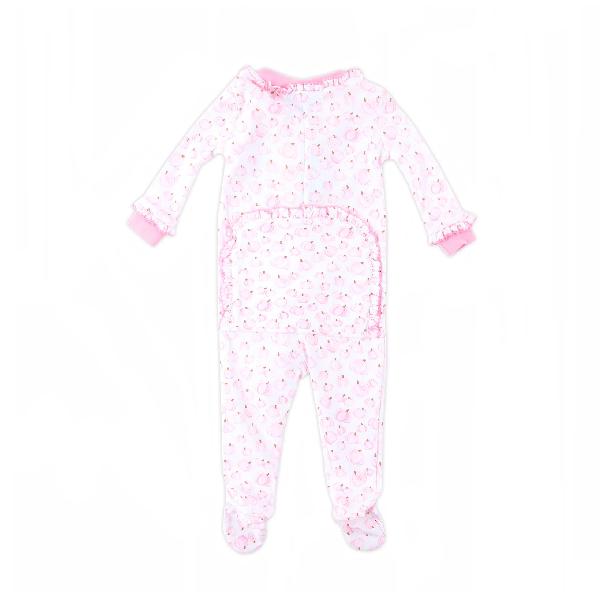 Little Pumpkin Patch Pink Zip Sleeper - Image 6