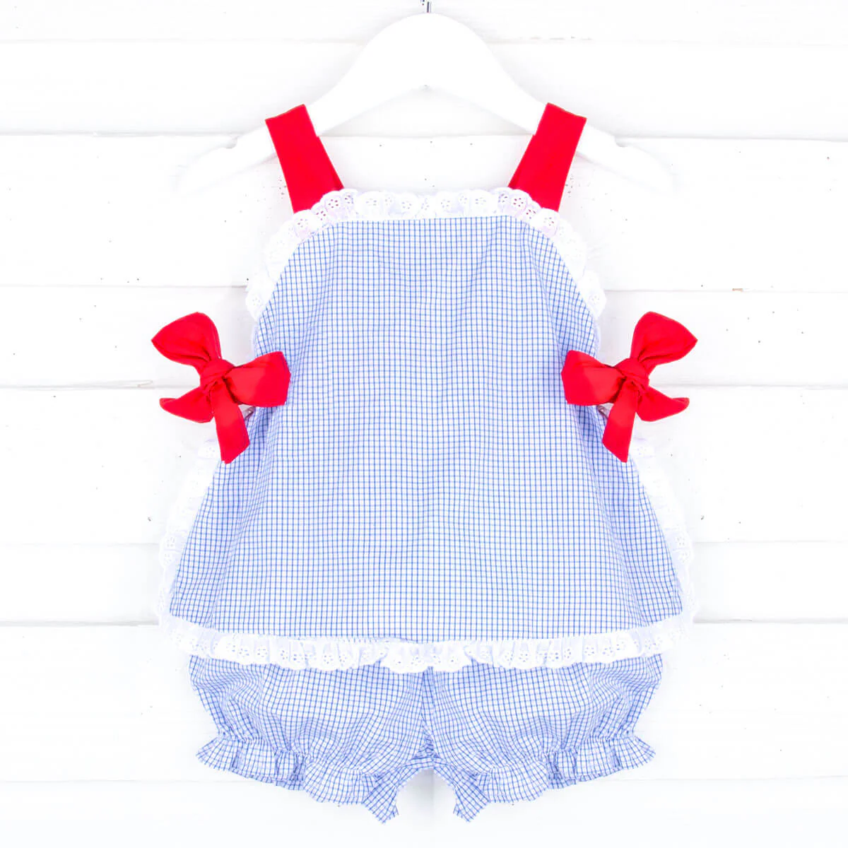 Royal Gingham Lydia Bloomer Set - Image 3