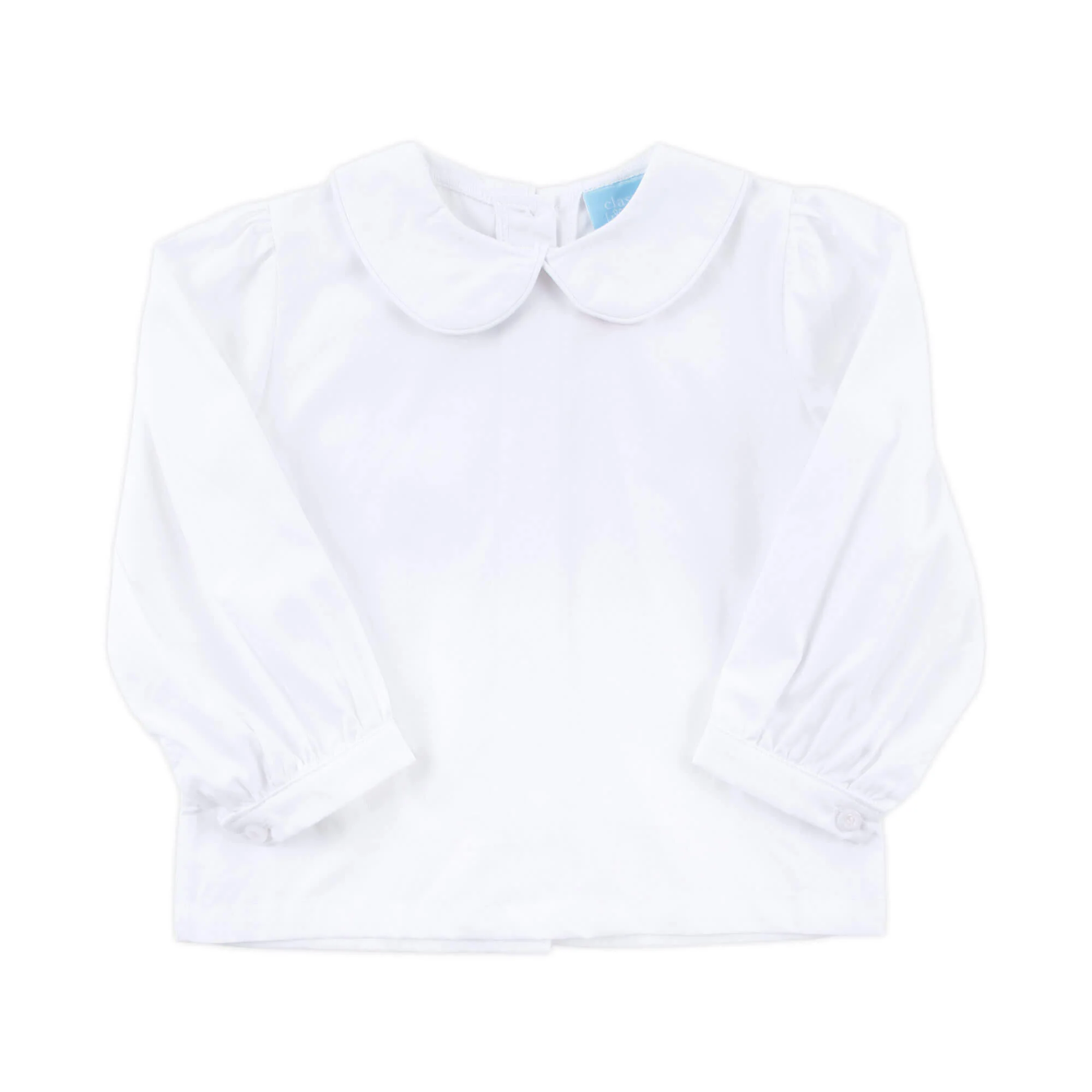 Girls Long Sleeve Undershirt White - Image 4