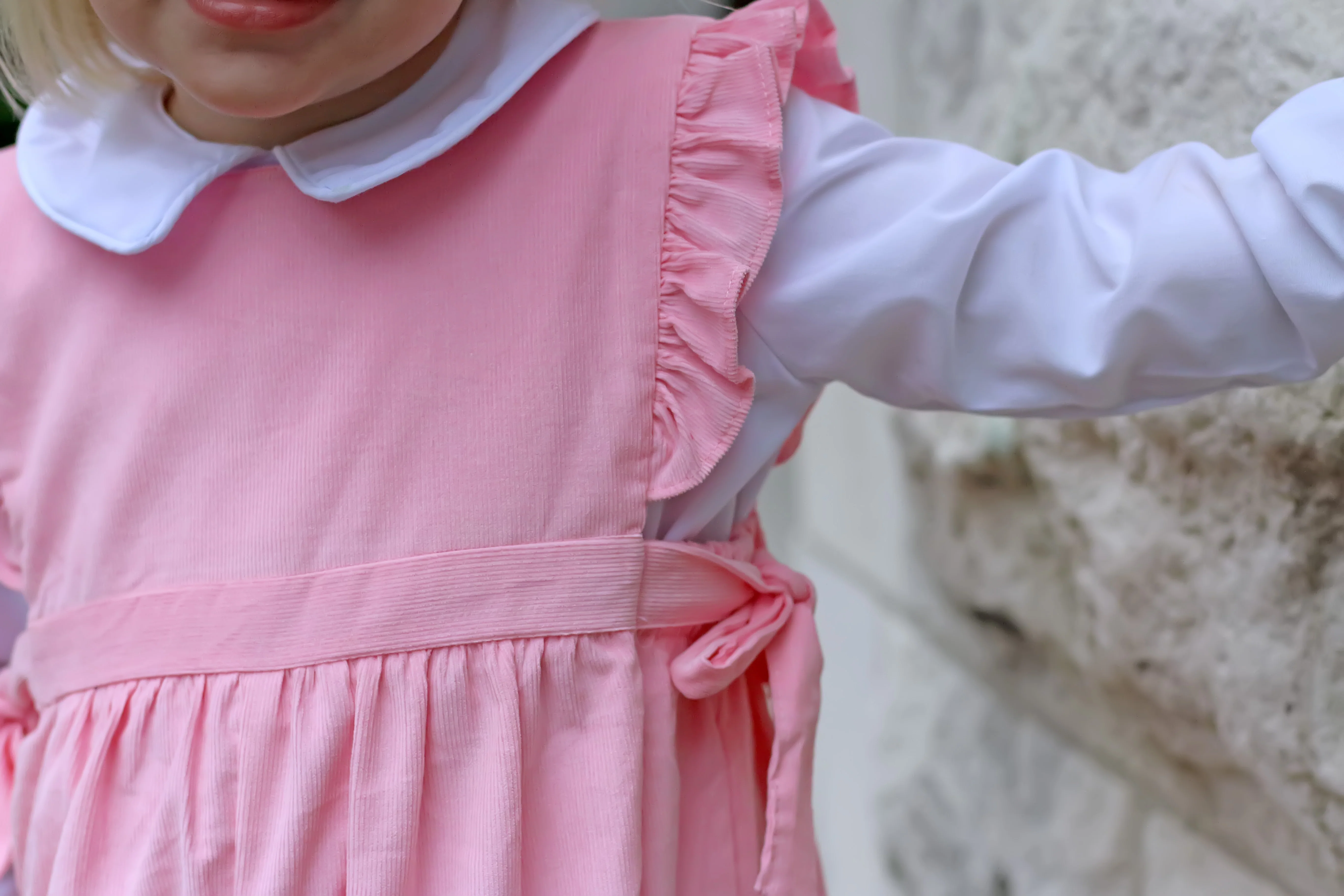 Girls Long Sleeve Undershirt White - Image 7