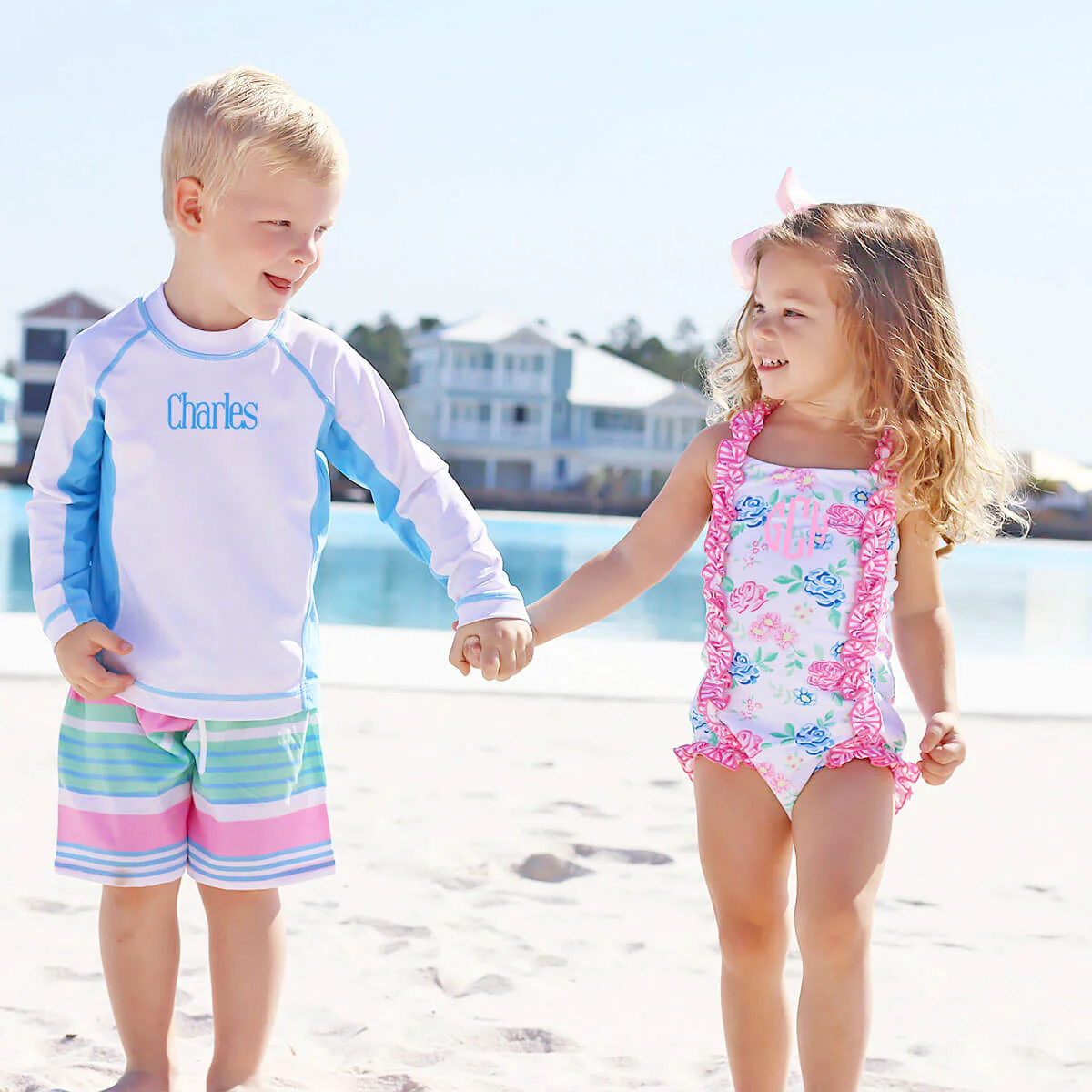 Long Sleeve Rash Guard White and Blue - Image 5