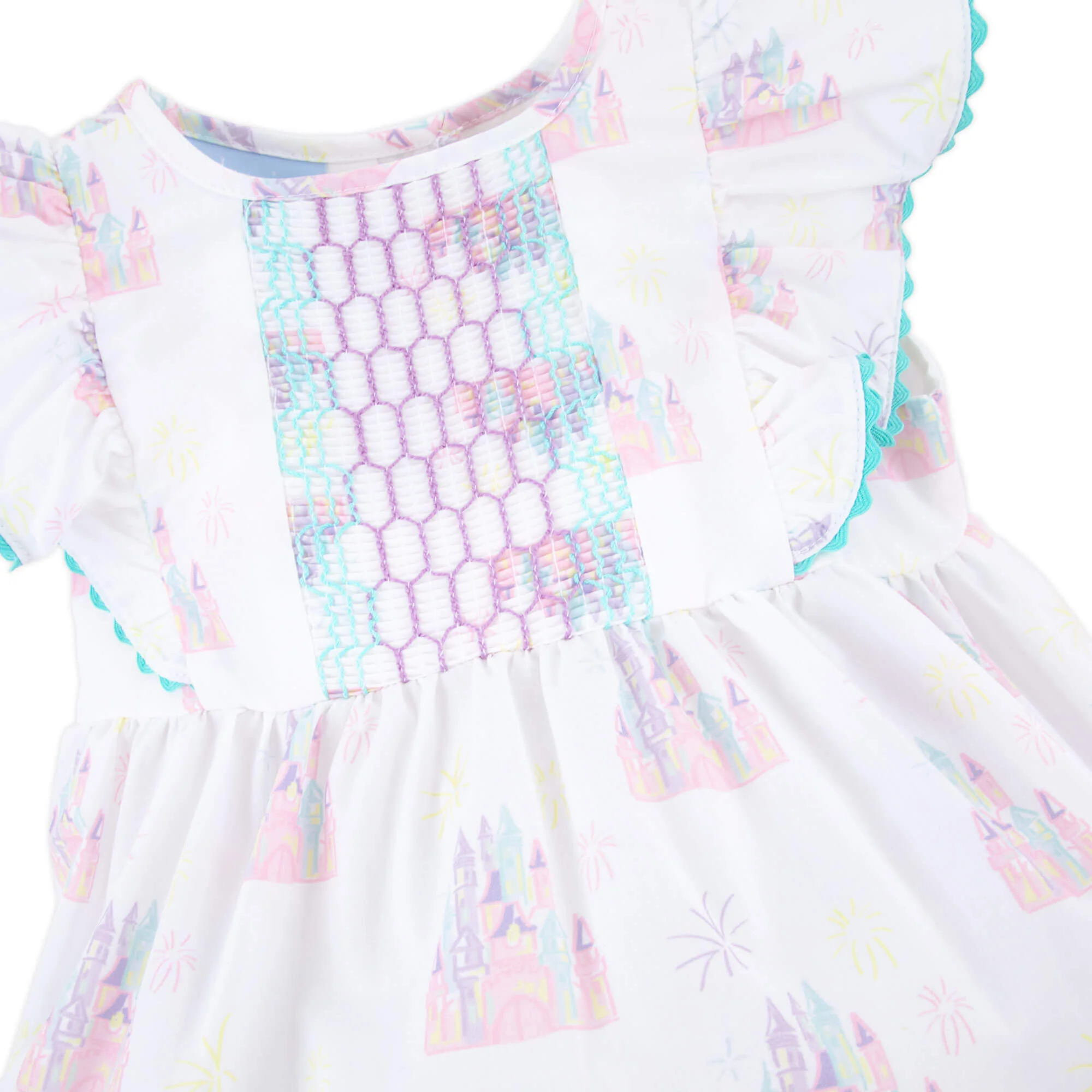 Magical Castle Smocked Rachel Bubble - Image 2