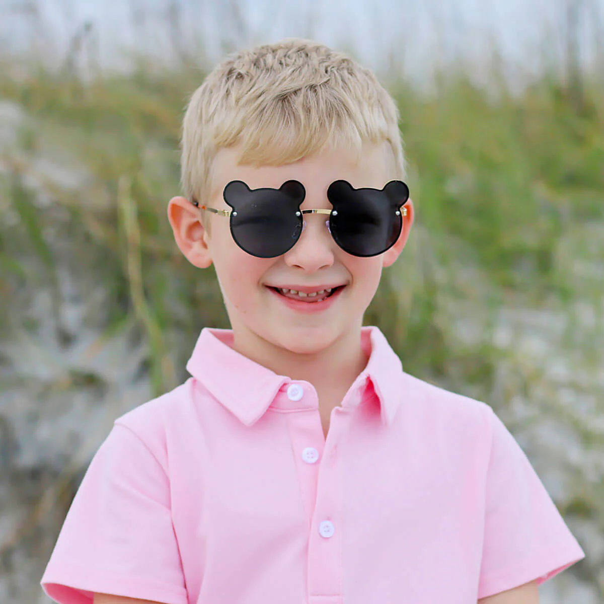 Magical Mouse Ears Youth Gold Sunglasses - Image 4