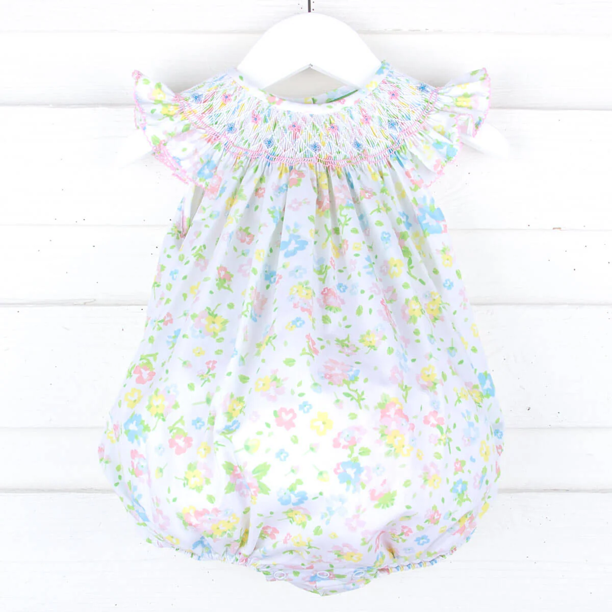 Majorelle Garden Smocked Angel Sleeve Bubble - Image 2