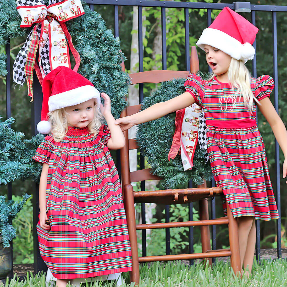 Manchester Plaid Red Sash Dress - Image 6