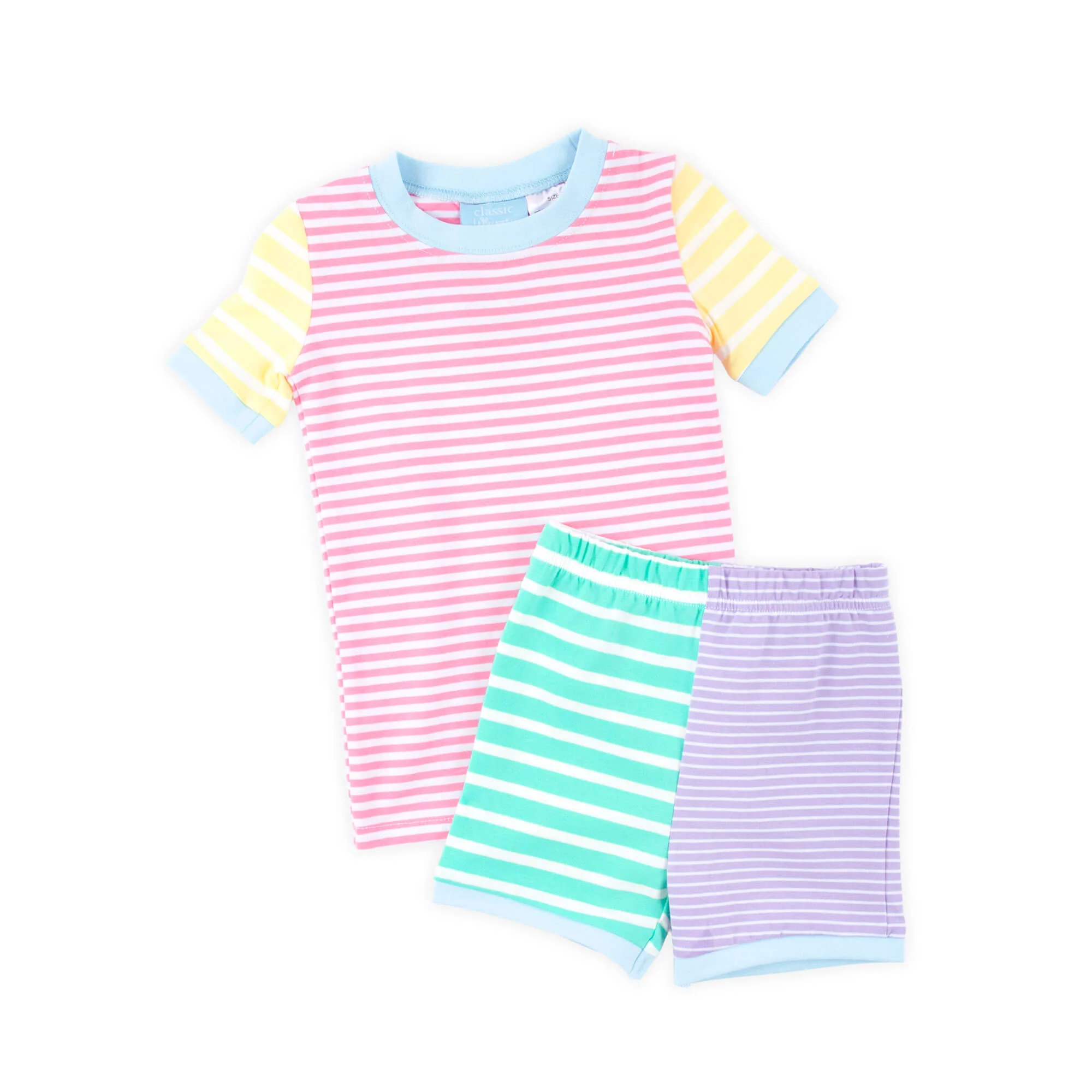 Colorblock Girl Short Pajamas - Image 5