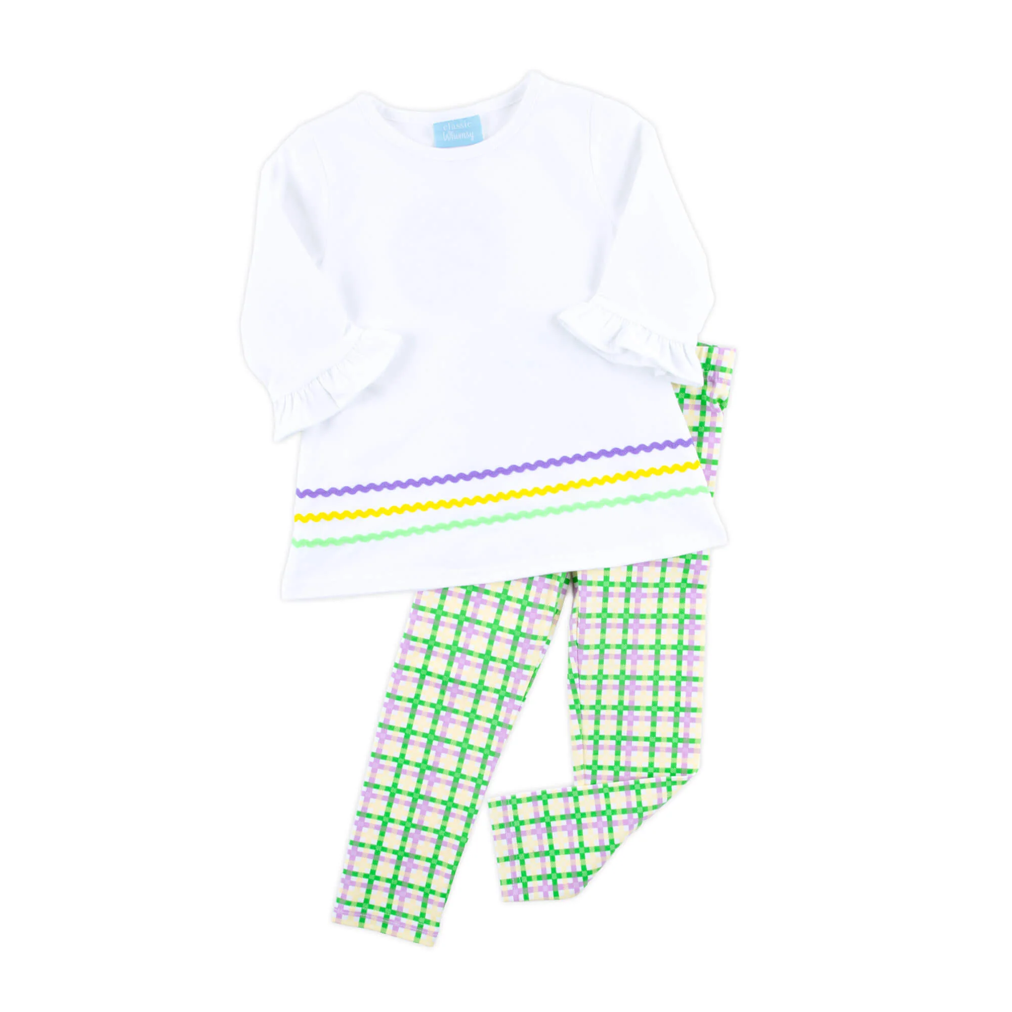 Mardi Gras Plaid Milly Legging Set - Image 4