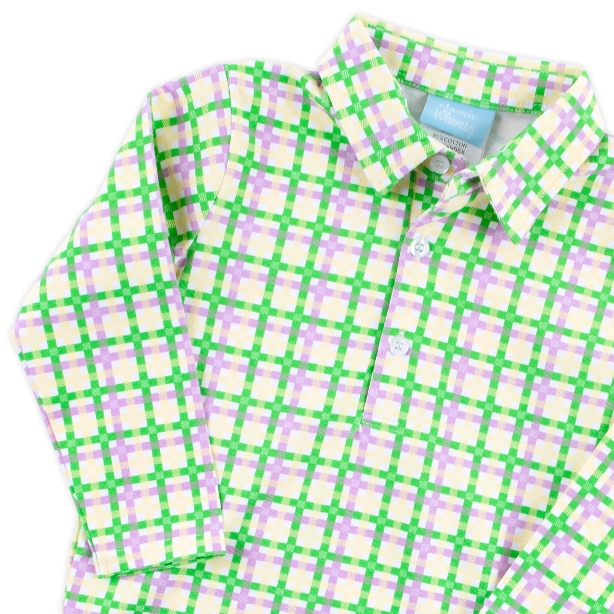Mardi Gras Plaid Polo - Image 2