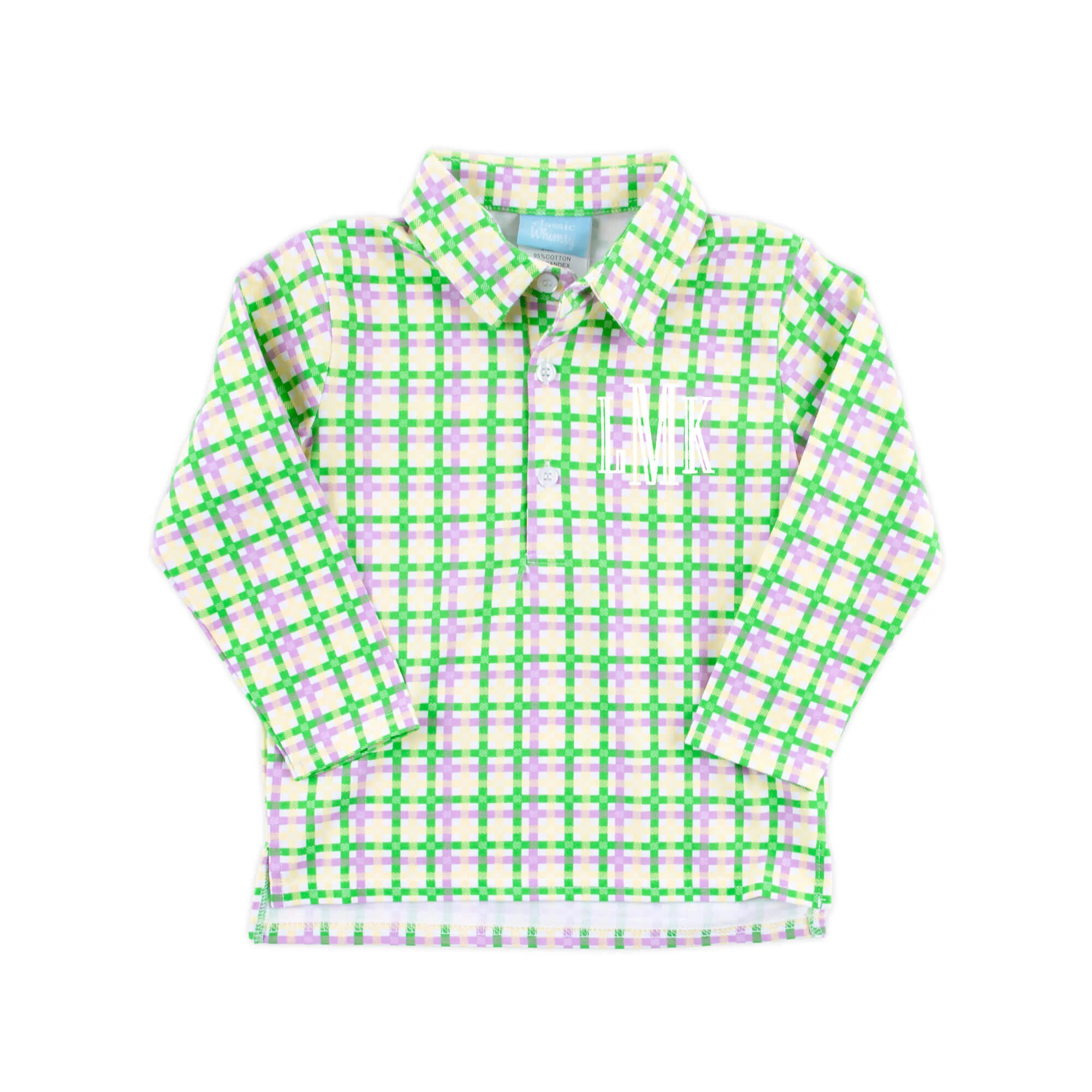 Mardi Gras Plaid Polo - Image 3