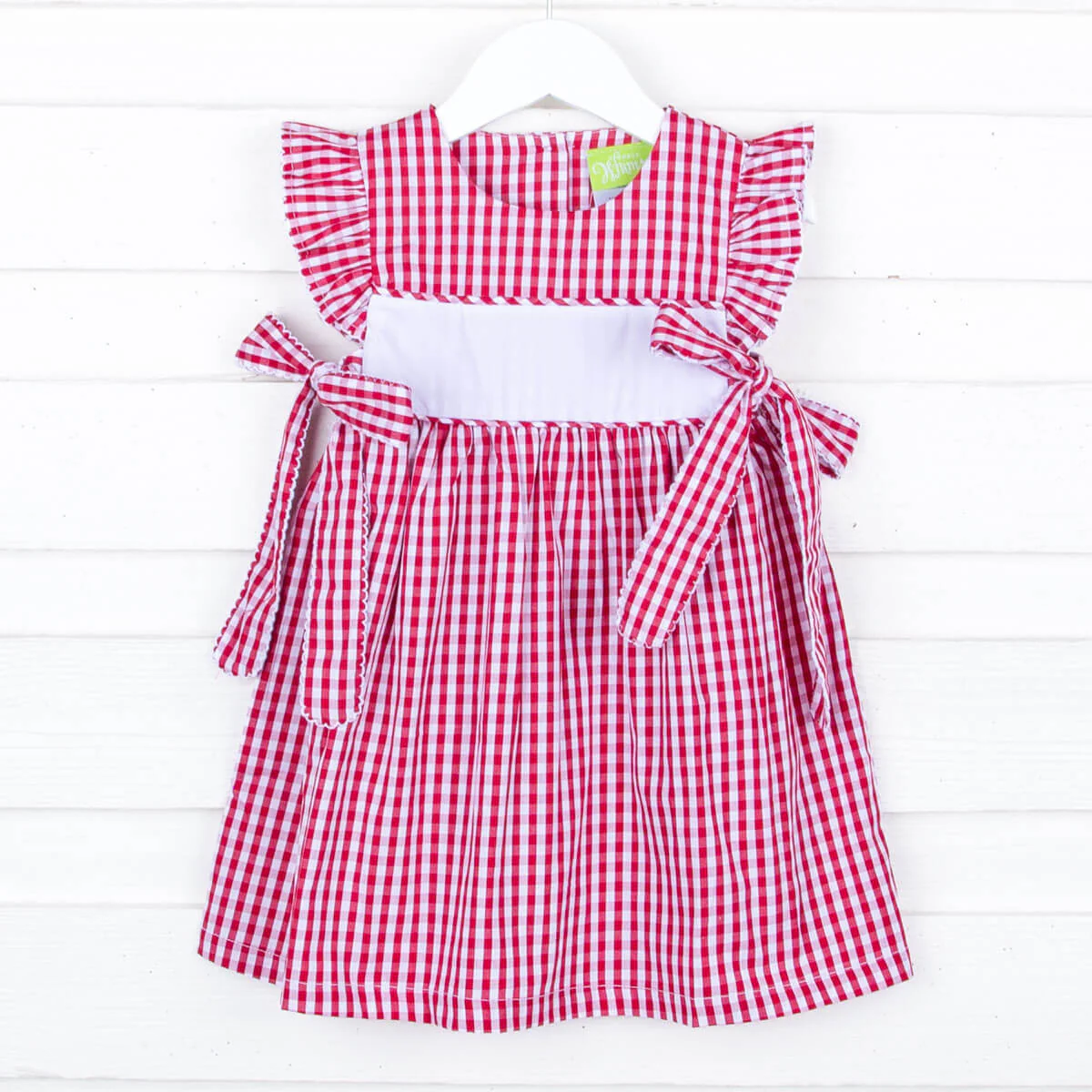 Maroon Gingham Avery Dress - Image 3