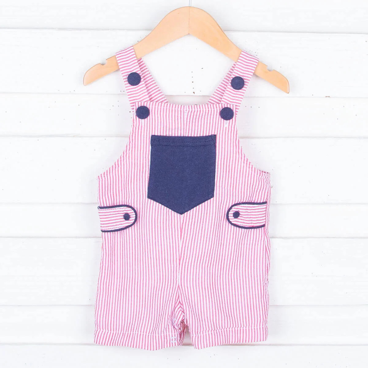 Mason Red Stripe Shortall - Image 2