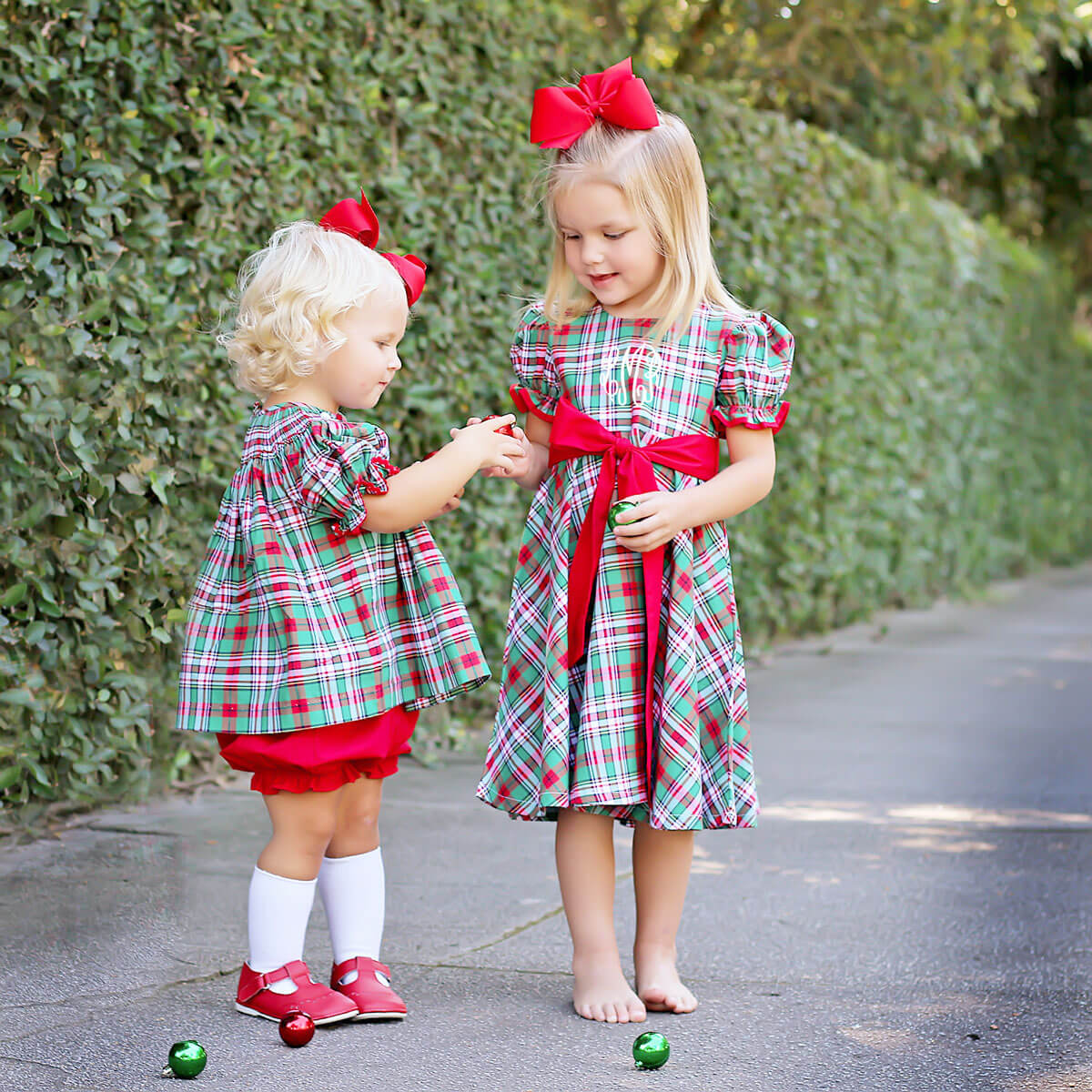 Merry & Bright Plaid Sash Dress - Image 6