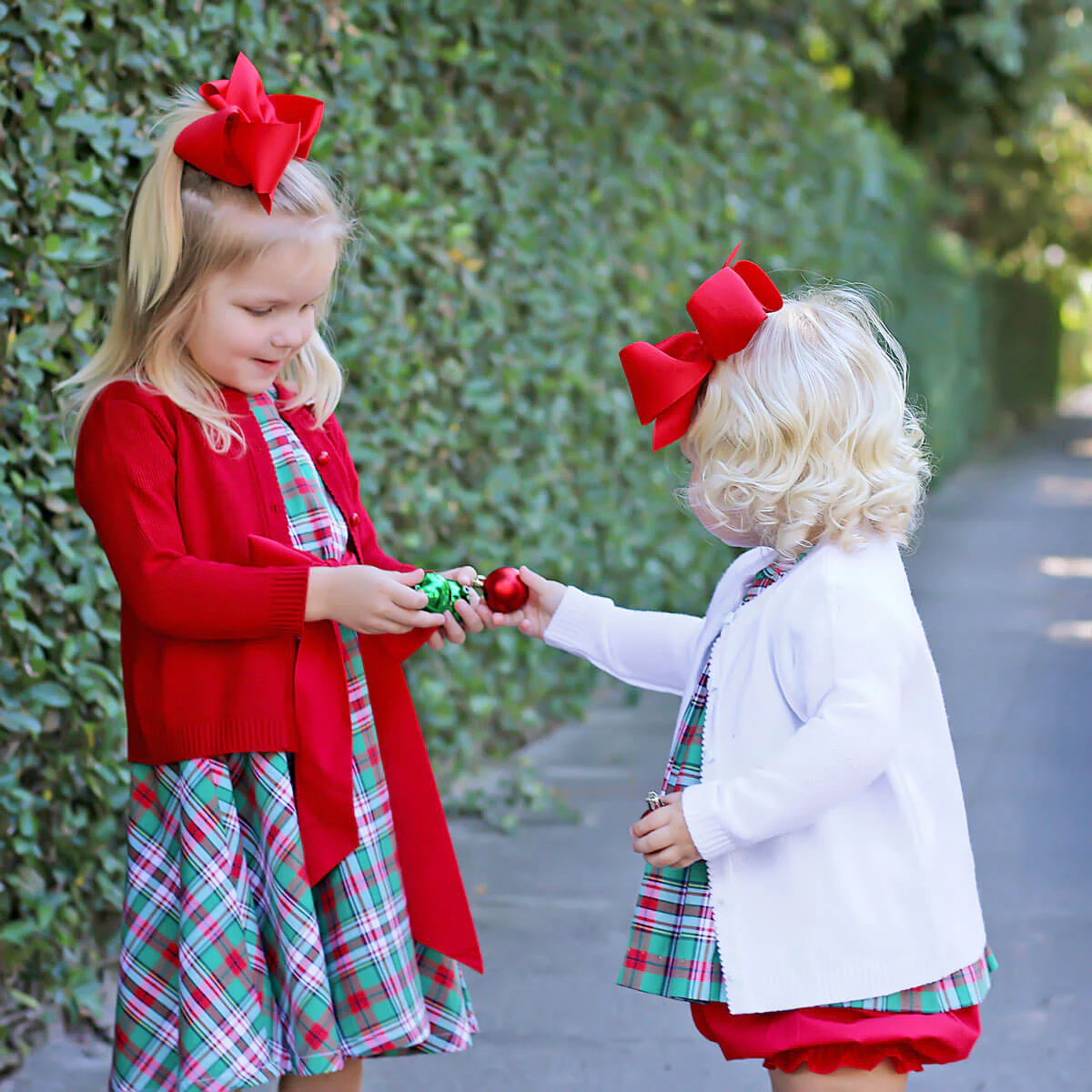 Merry & Bright Plaid Sash Dress - Image 8