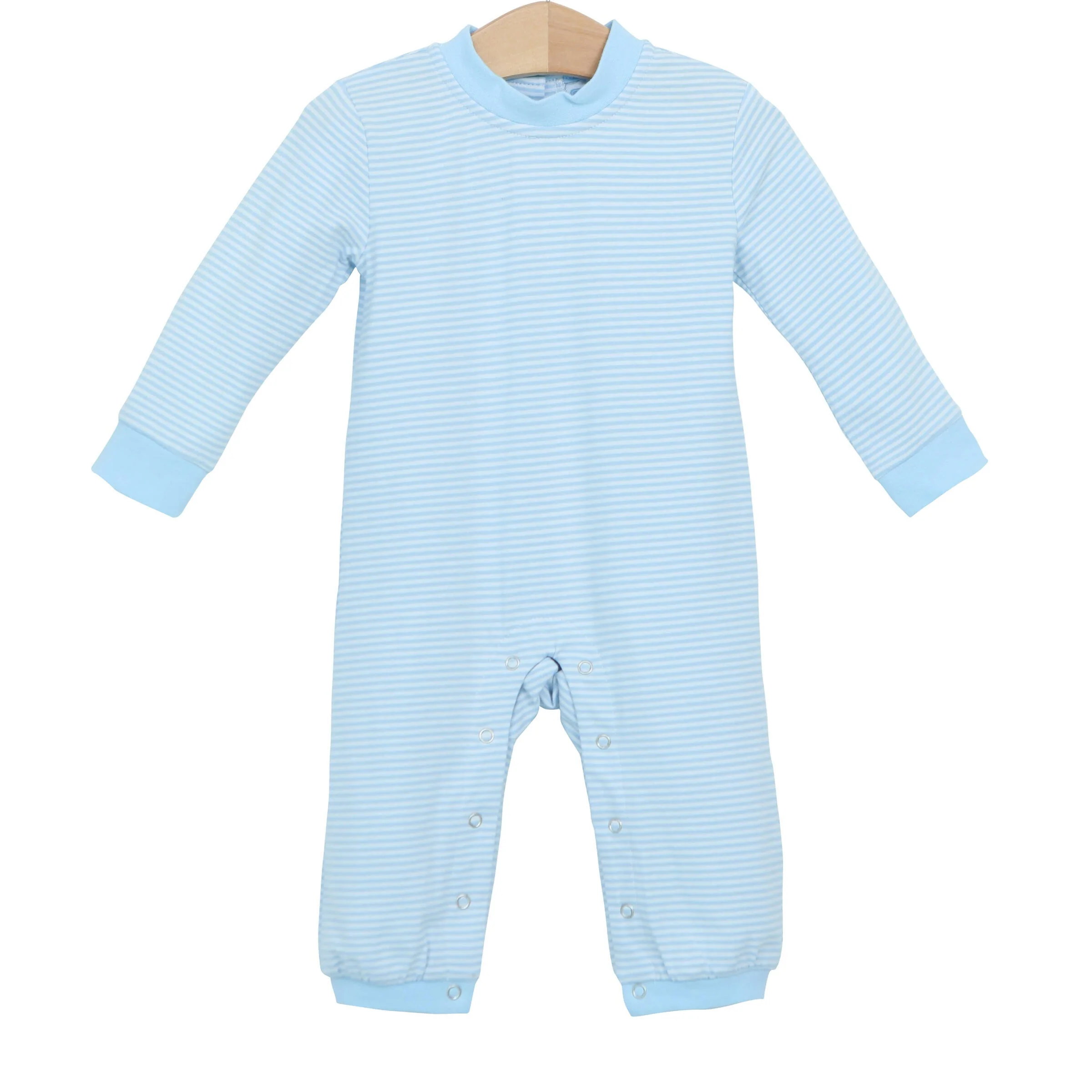 Miller Light Blue Stripe Knit Romper - Image 2