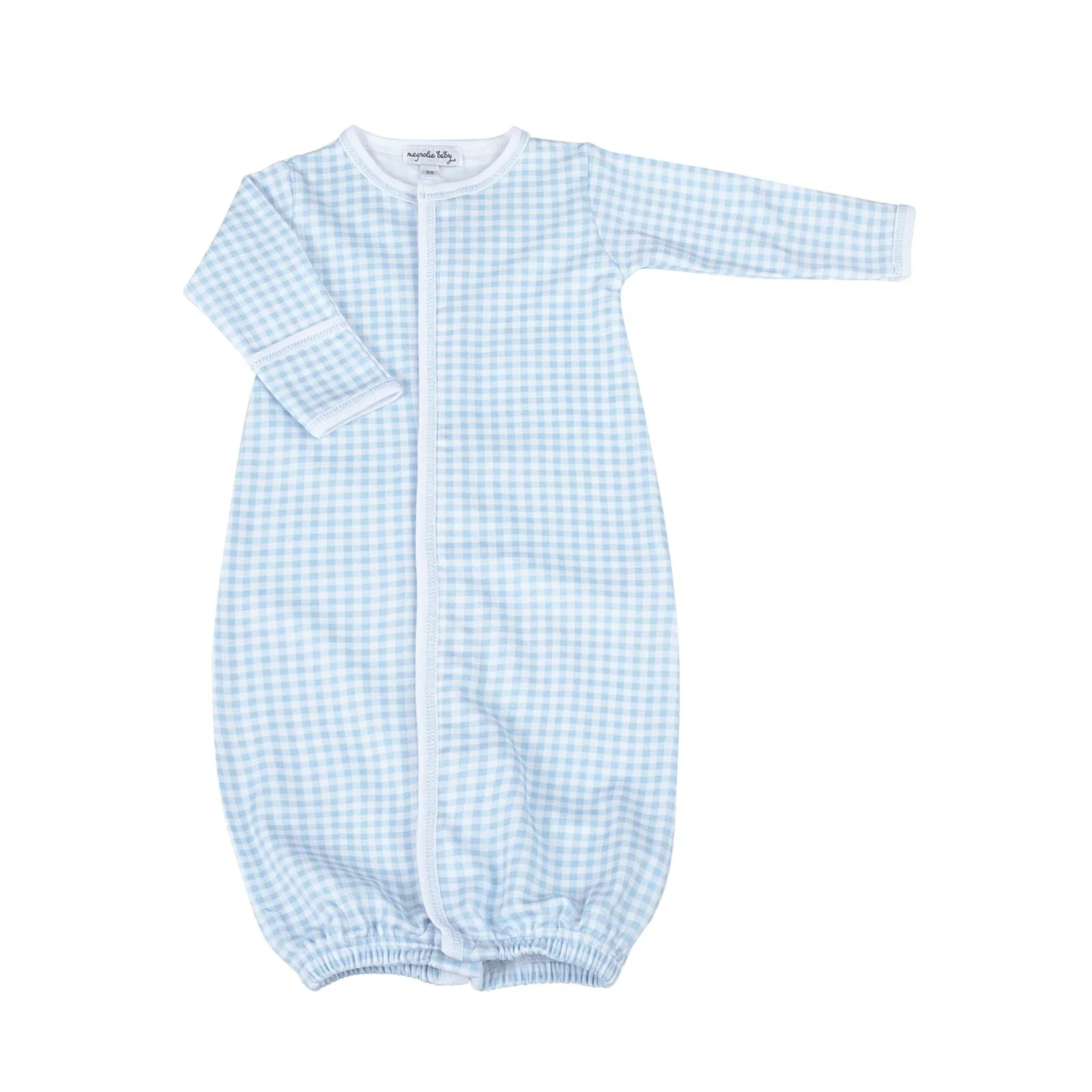 Mini Checks Knit Basic Converter Gown - Image 2