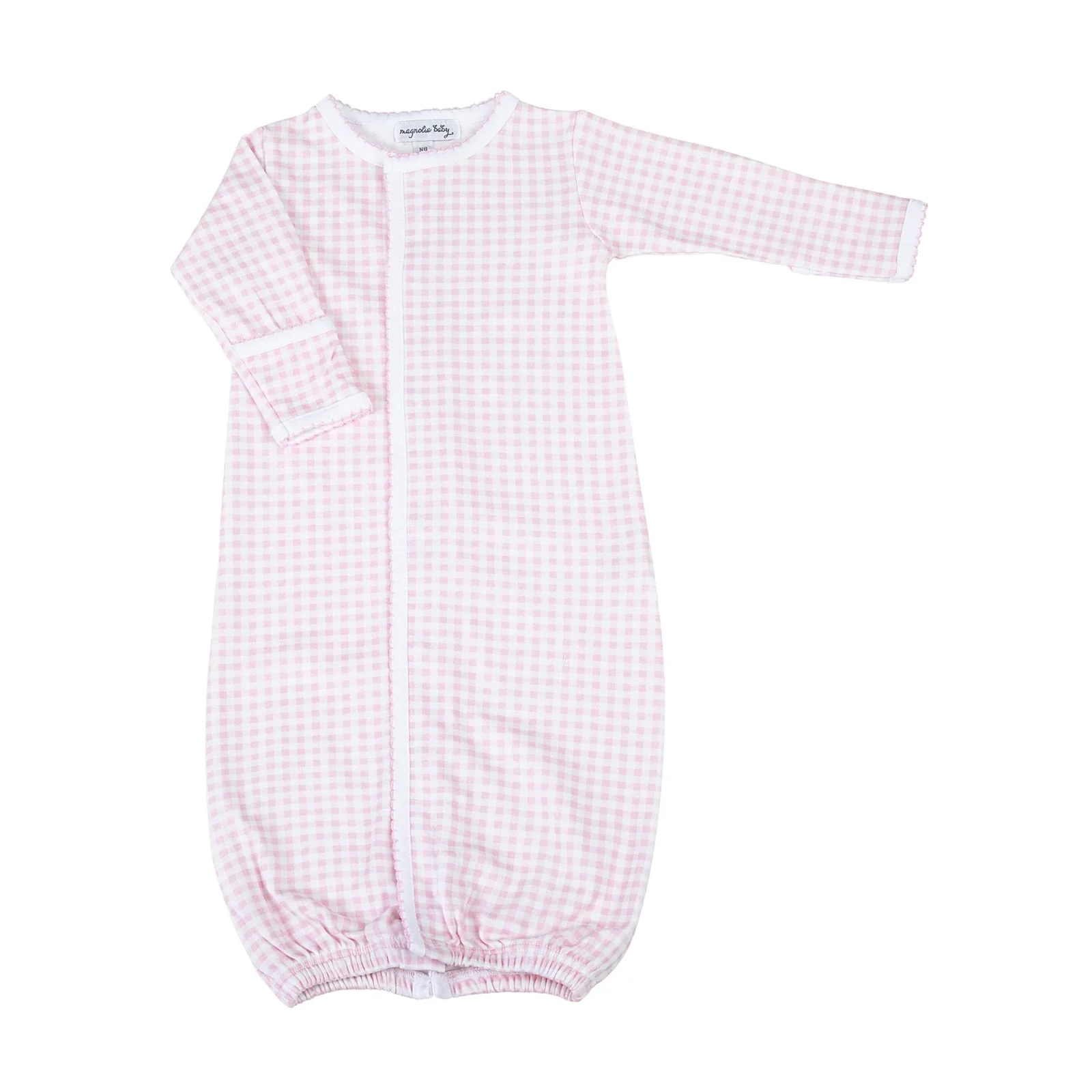 Mini Checks Knit Basic Converter Gown - Image 4