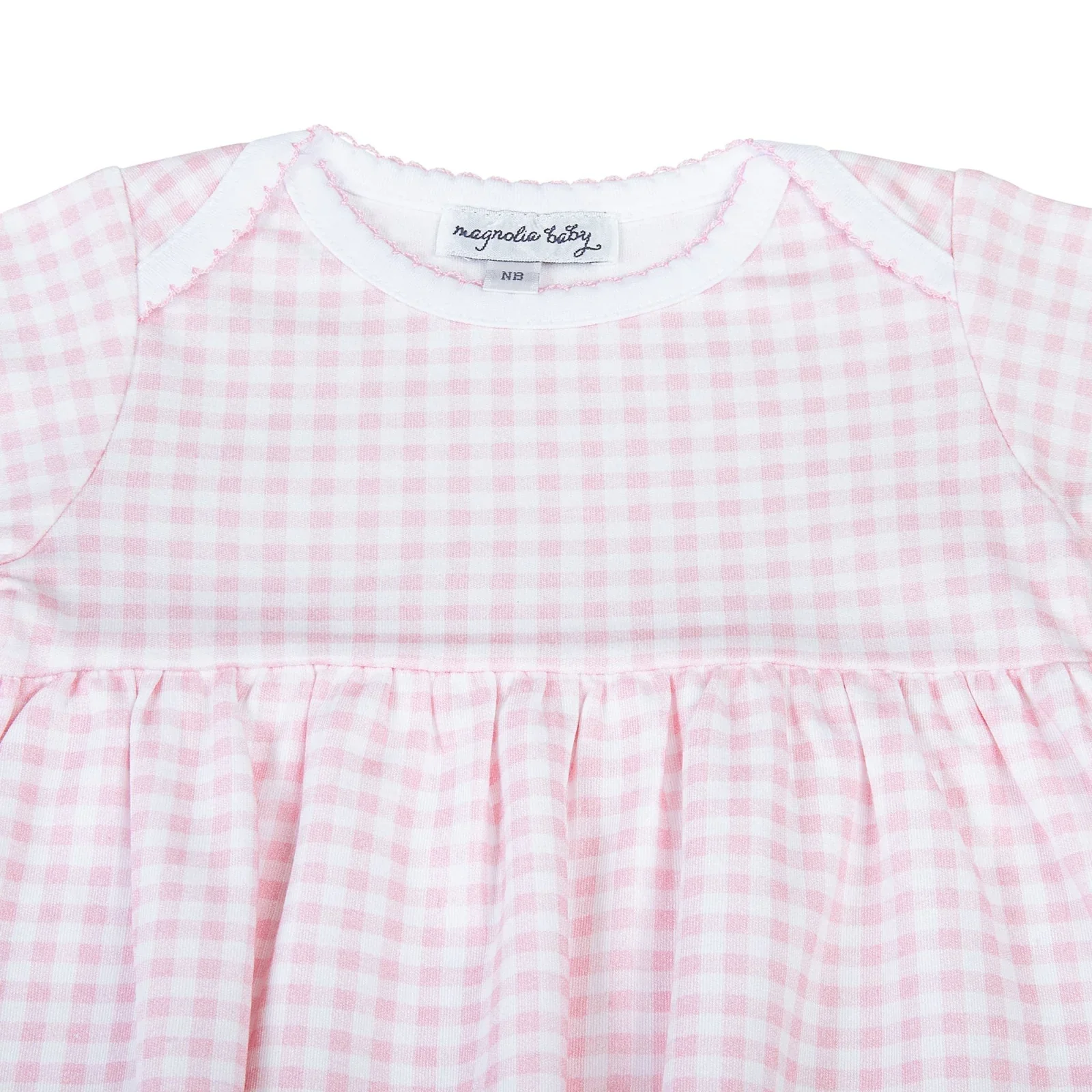 Mini Checks Knit Gathered Gown - Image 2