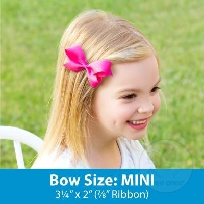 Grosgrain Hair Bowtie with Knot Streamer - Image 11
