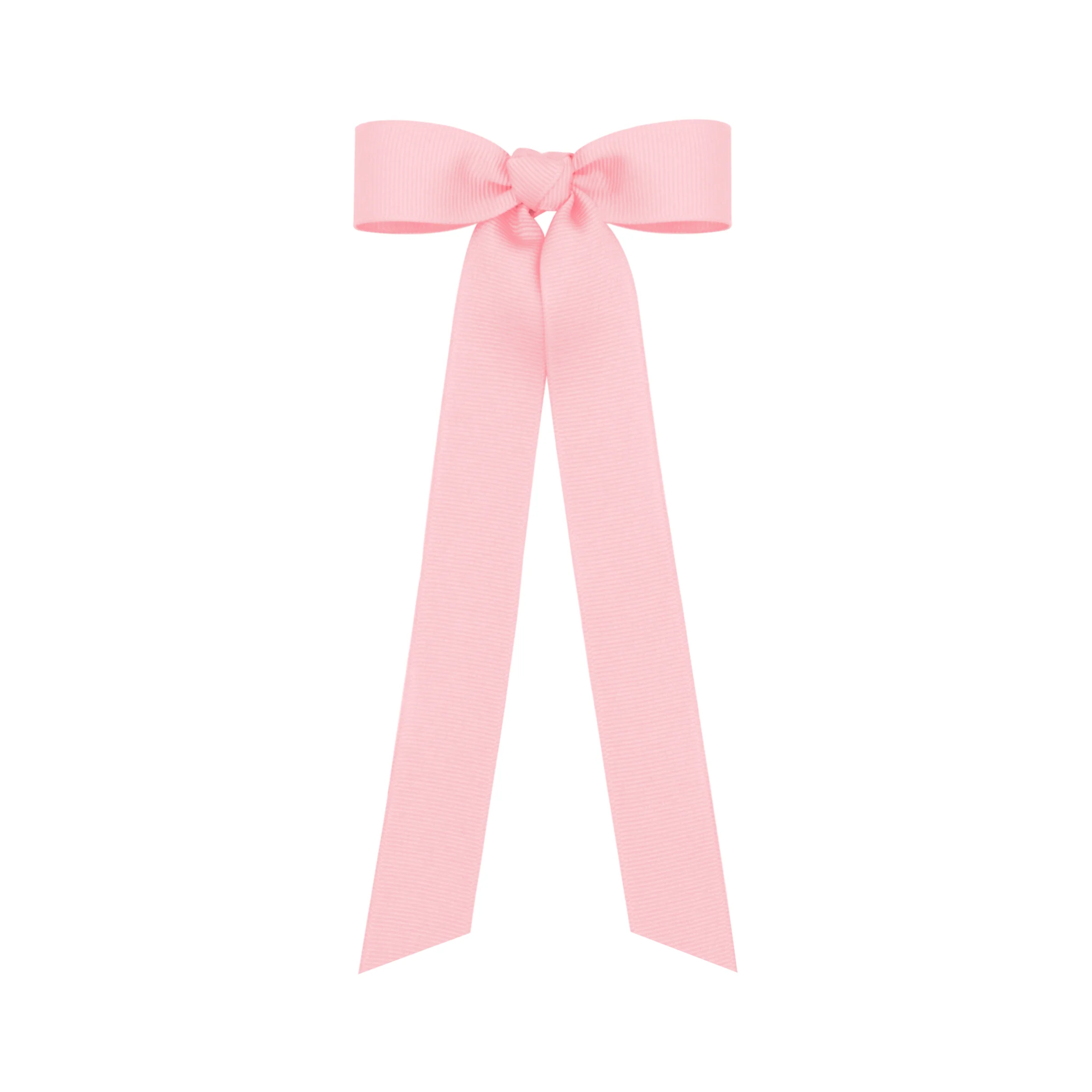 Grosgrain Hair Bowtie with Knot Streamer - Image 3