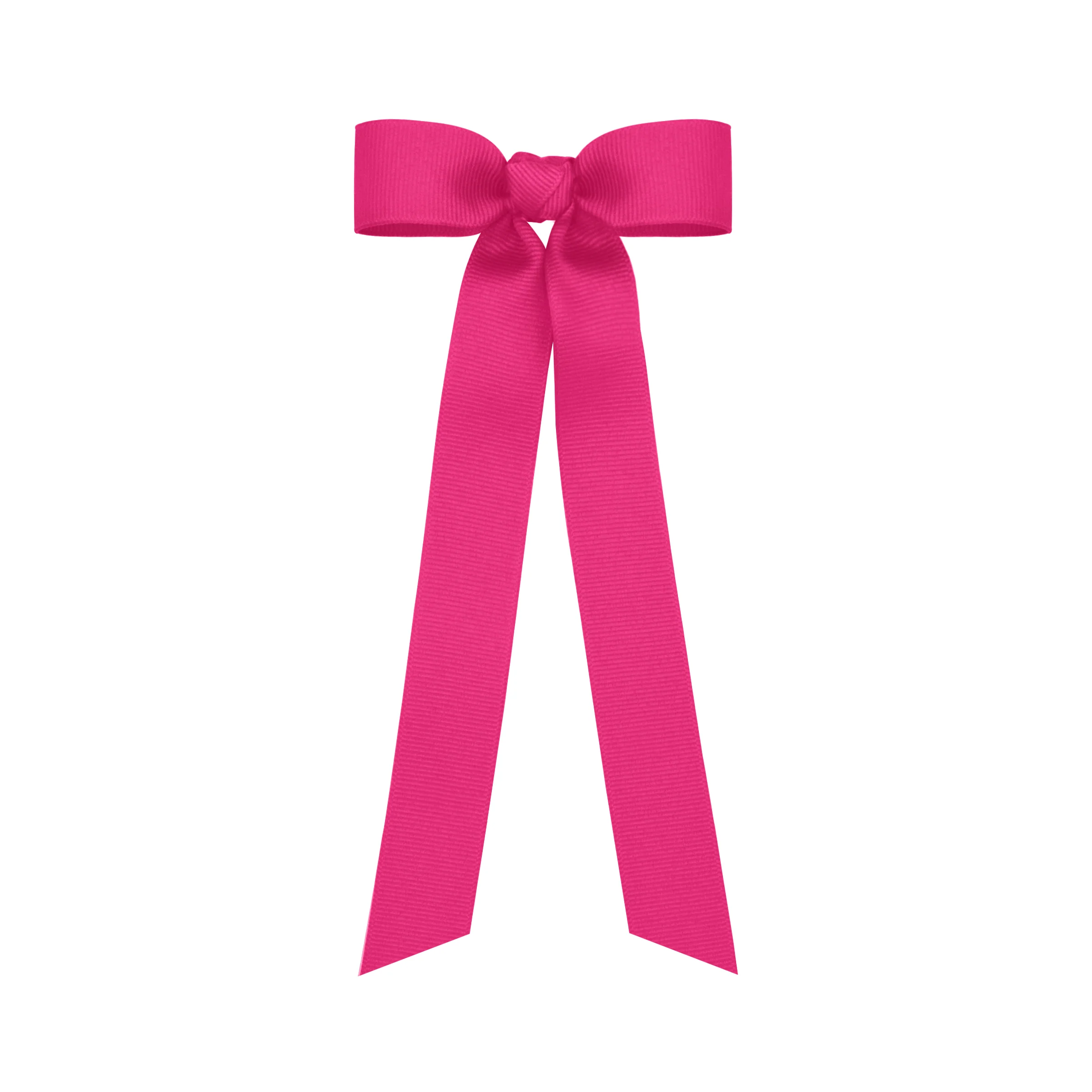 Grosgrain Hair Bowtie with Knot Streamer - Image 7