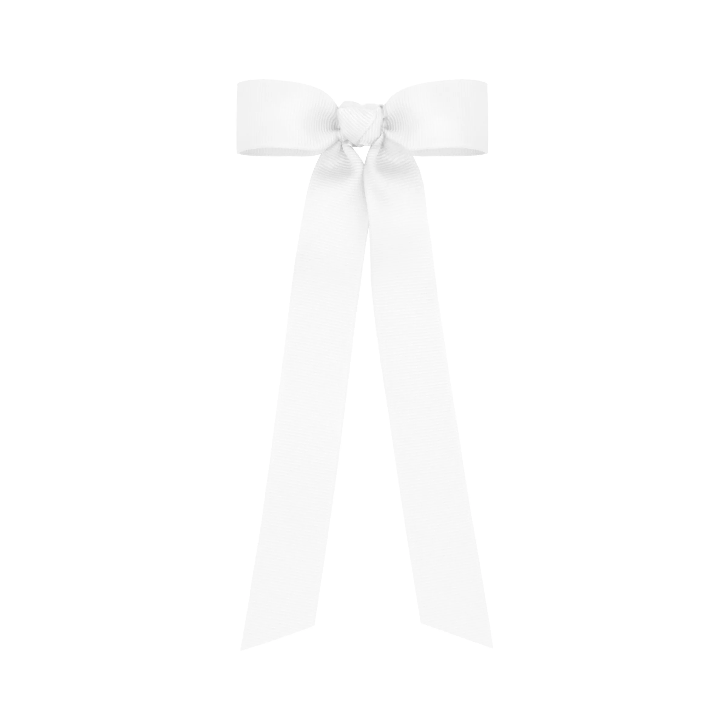 Grosgrain Hair Bowtie with Knot Streamer - Image 8