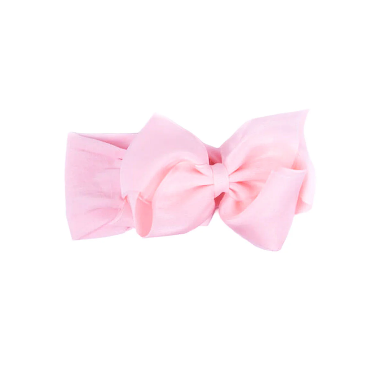 Mini King Organza Overlay Bow Baby Band - Image 3