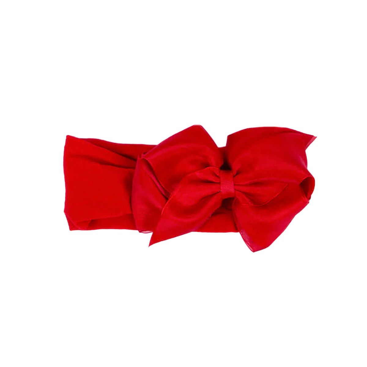 Mini King Organza Overlay Bow Baby Band - Image 4