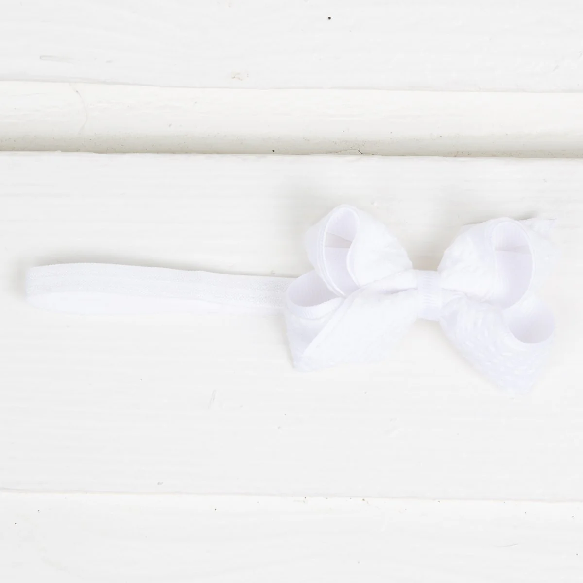 Mini Seersucker Overlay Bow Band - Image 8