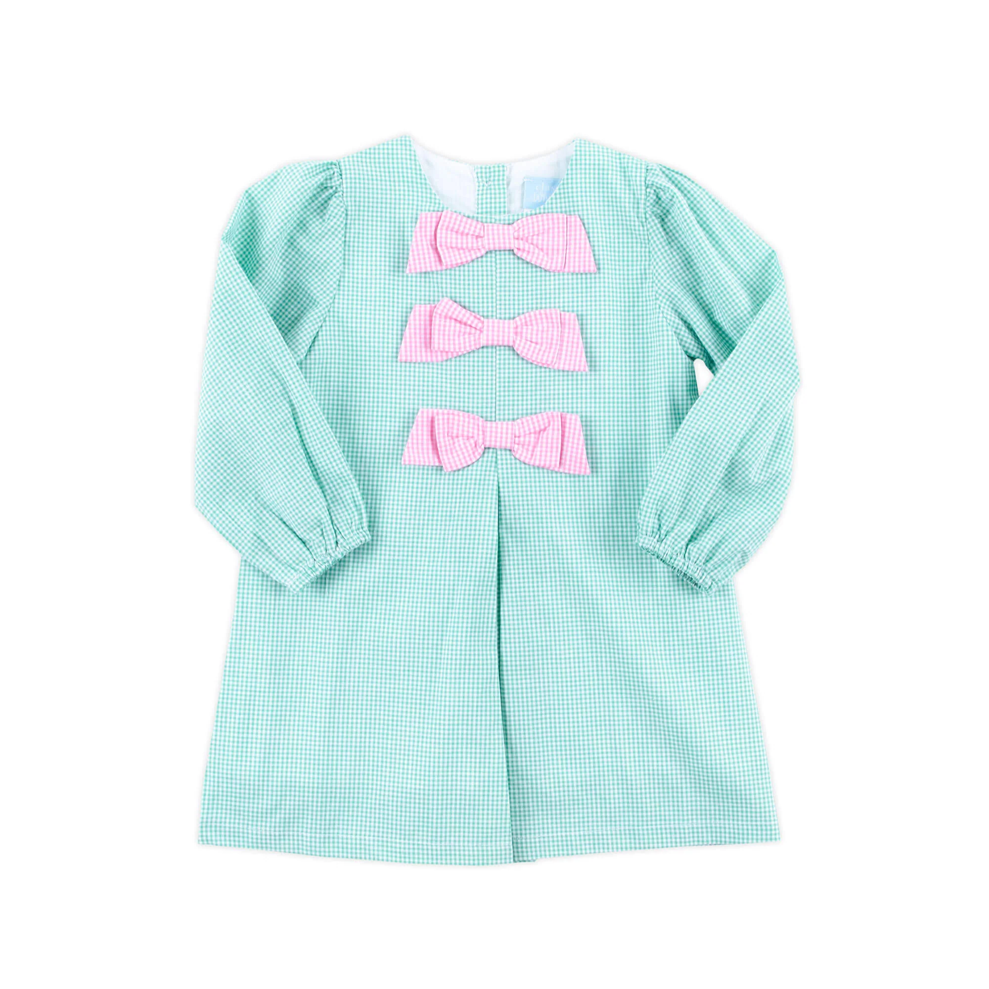 Mint Green Gingham Coco Dress - Image 2