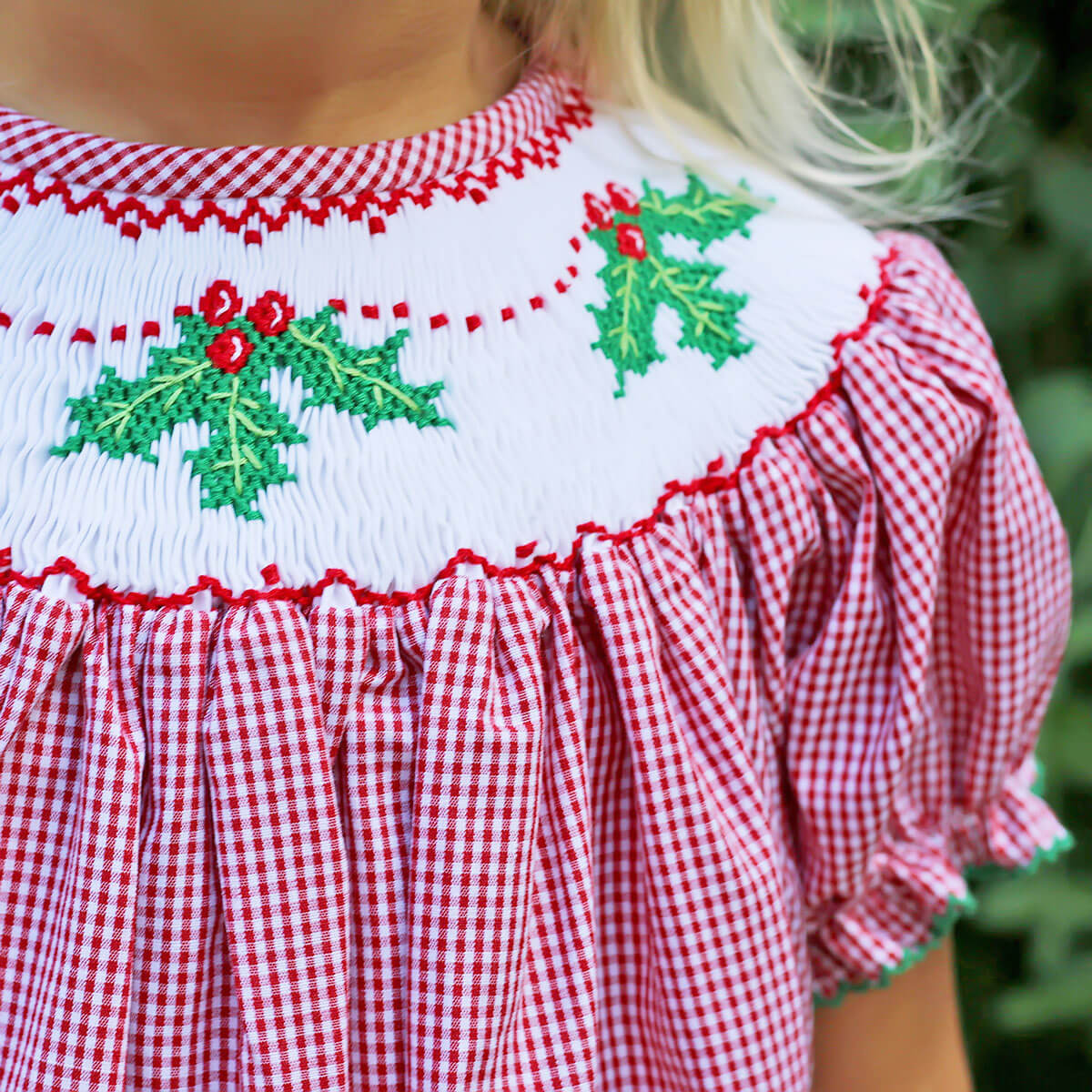 Mistletoe Magic Smocked Bishop Dress - Image 2