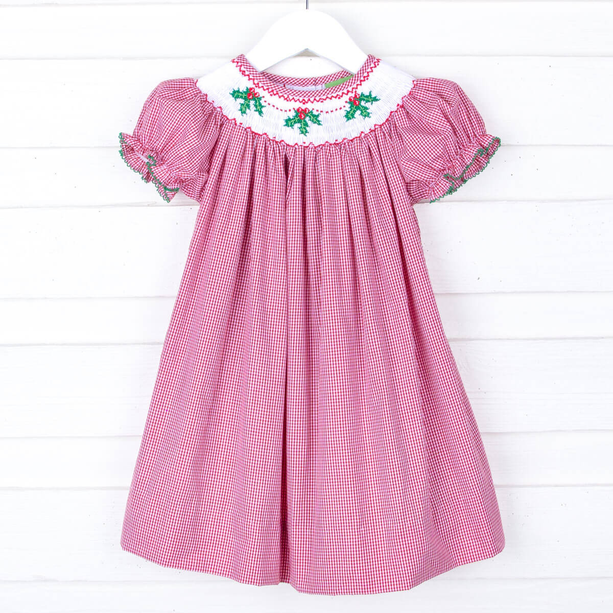 Mistletoe Magic Smocked Bishop Dress - Image 3