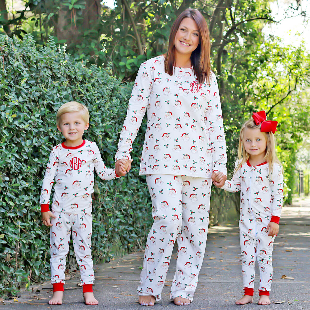Vintage Santa White Women's Pajamas - Image 4