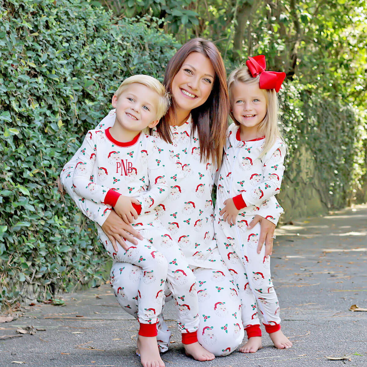 Vintage Santa White Women's Pajamas - Image 5