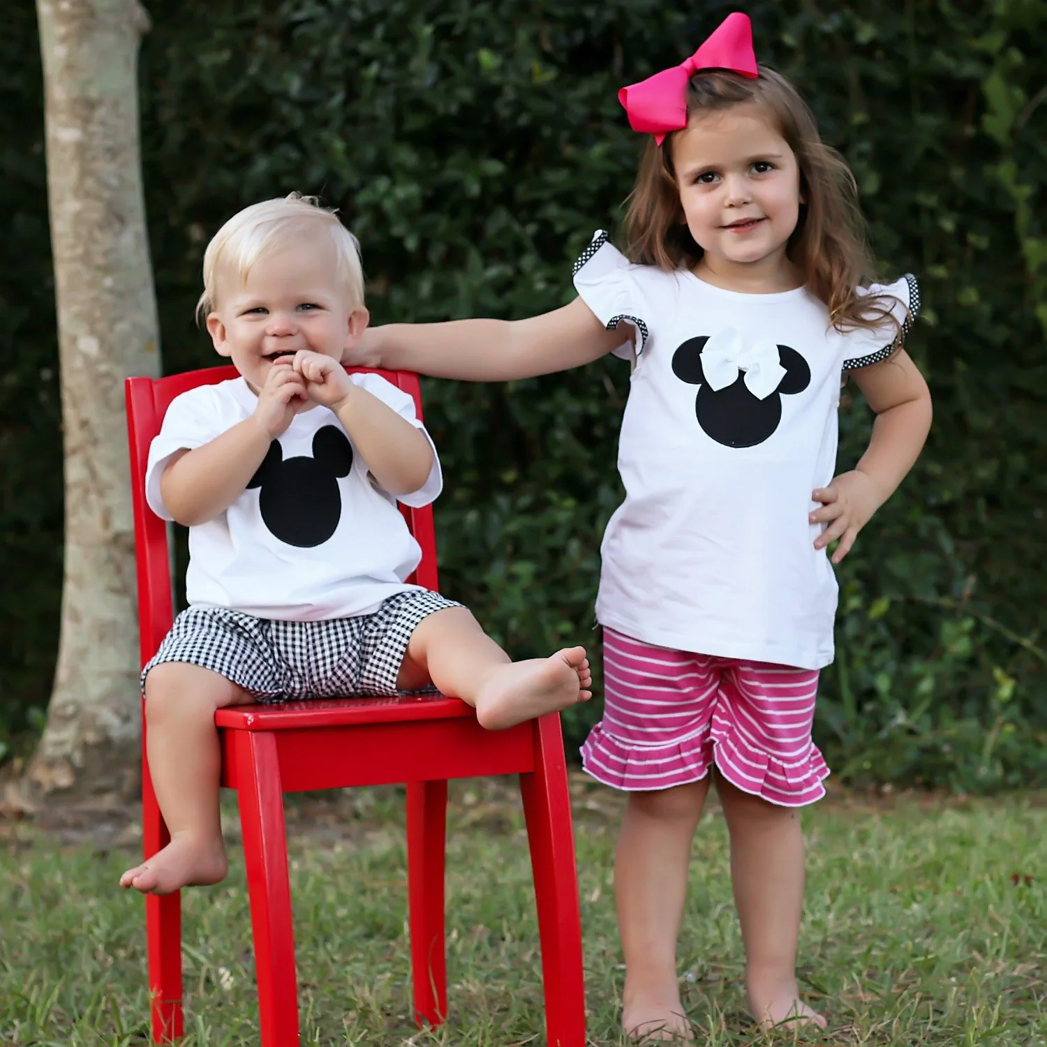 Mouse Ears Applique Shirt White - Image 4