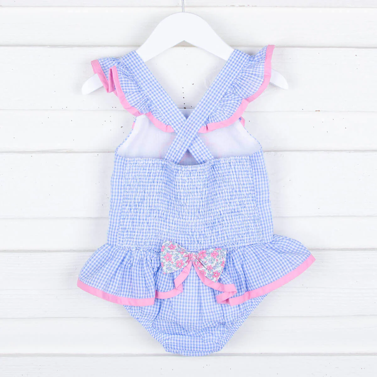 Mouse Ears Blue Gingham Swimsuit - Image 5