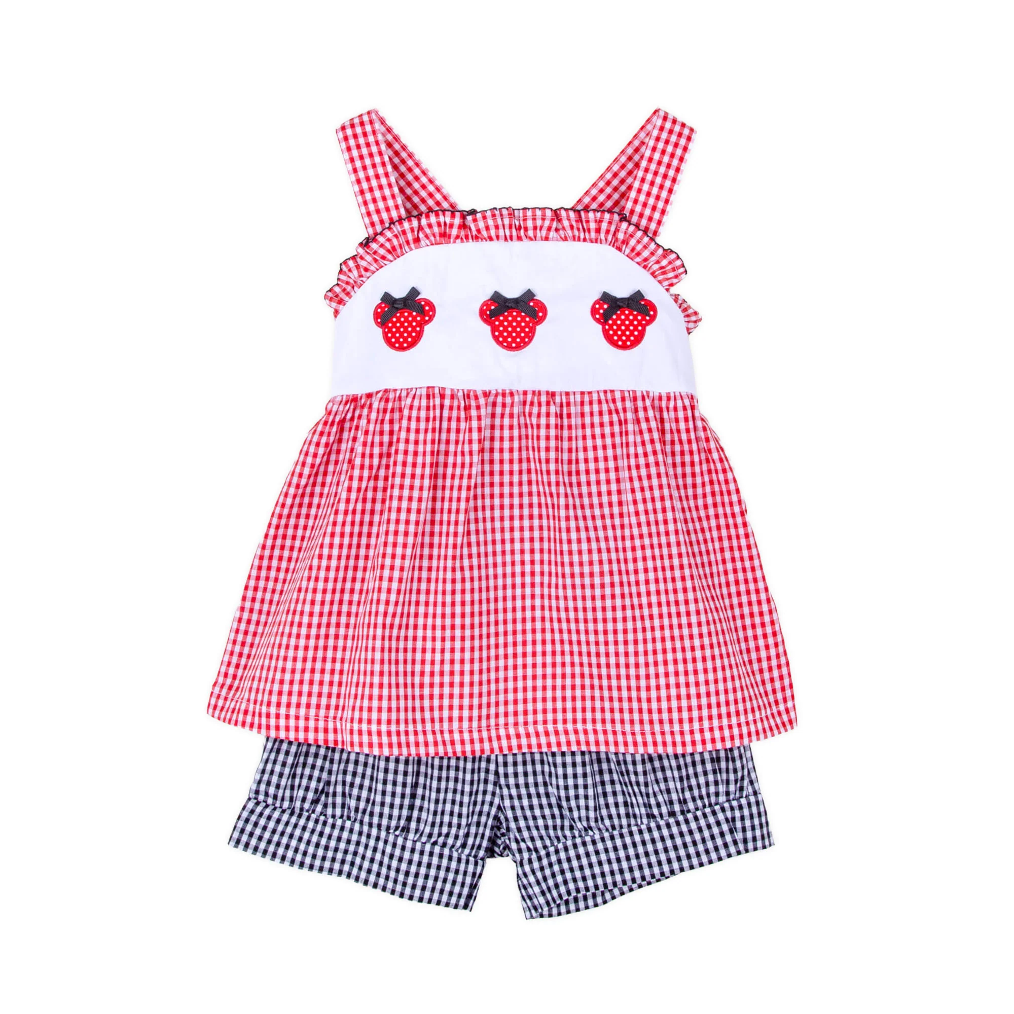 Mouse Ears Red Gingham Cara Short Set - Image 2