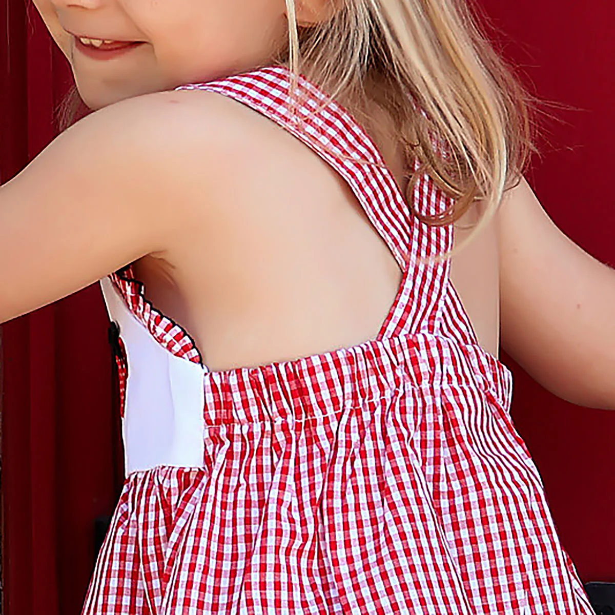 Mouse Ears Red Gingham Cara Short Set - Image 3