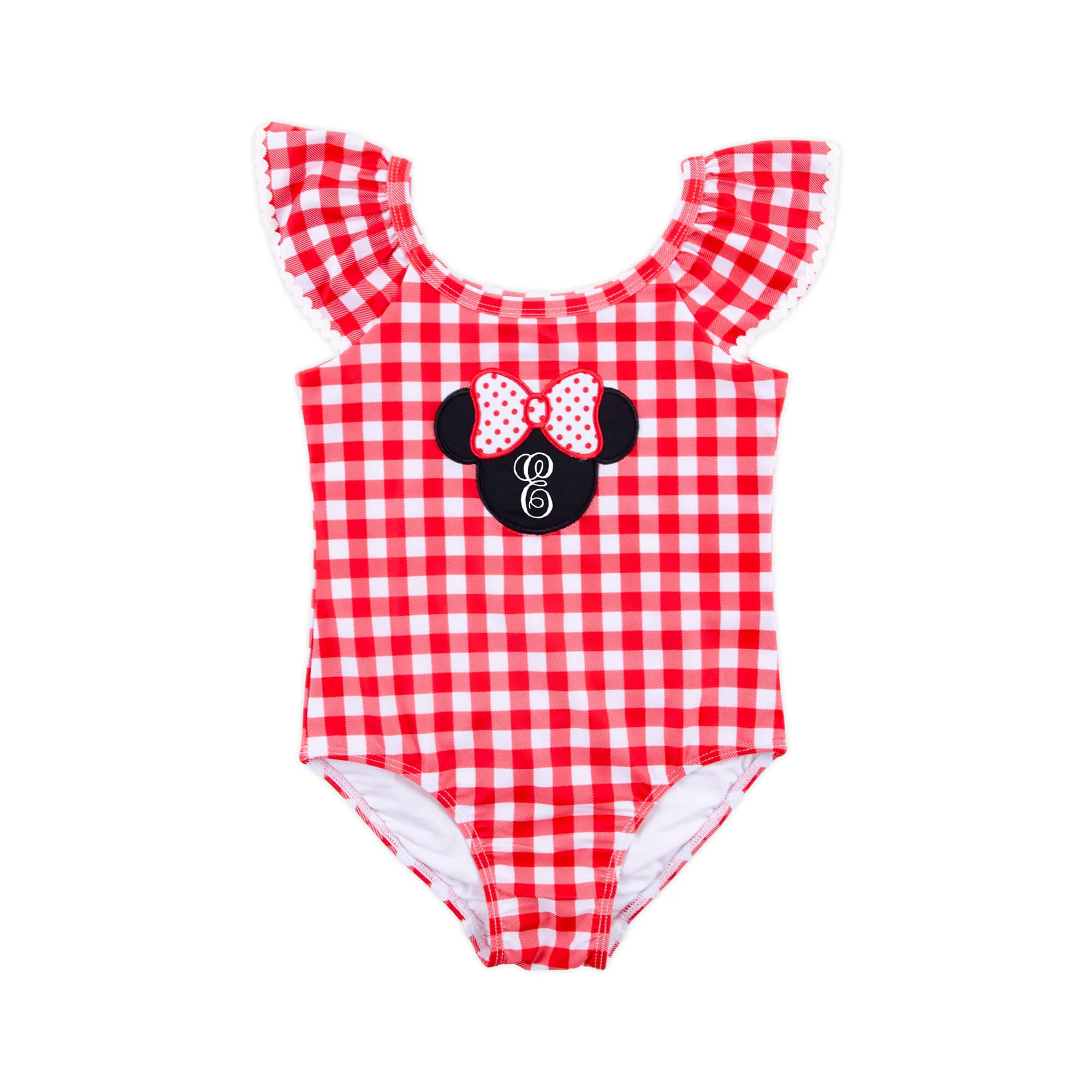 Mouse Ears Red Gingham One Piece Swimsuit - Image 2