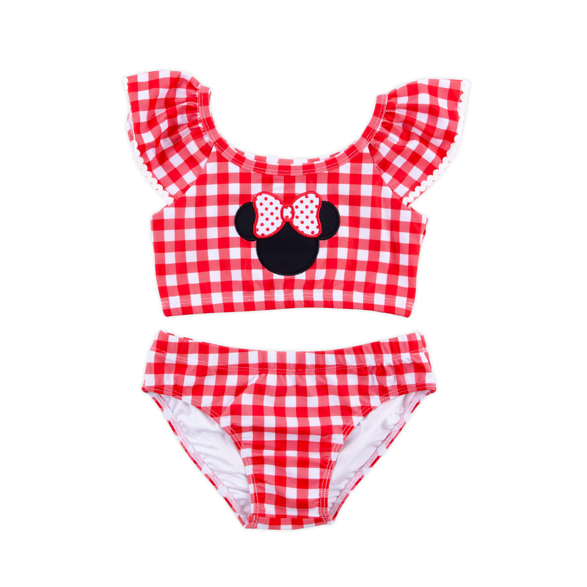 Mouse Ears Red Gingham Two Piece Swimsuit - Image 4