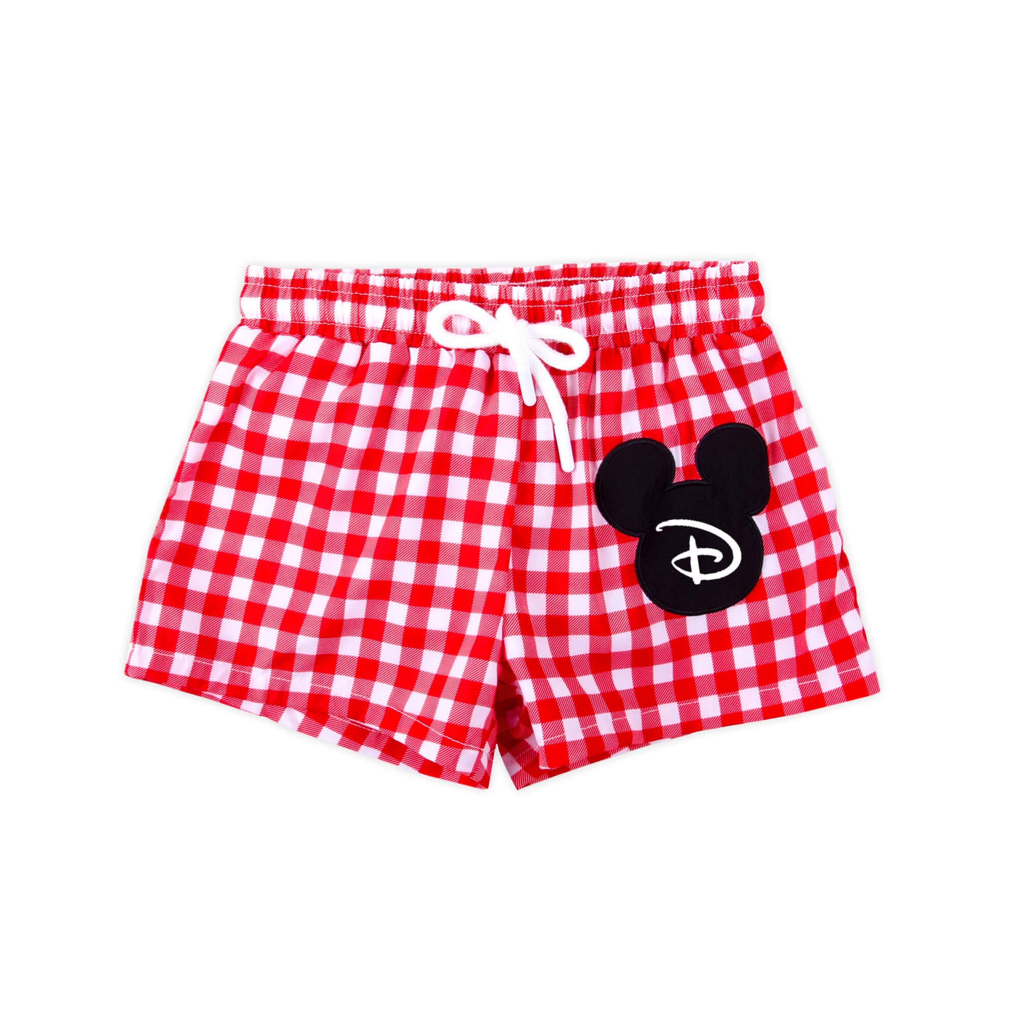 Mouse Ears Red Gingham Swim Trunks - Image 2