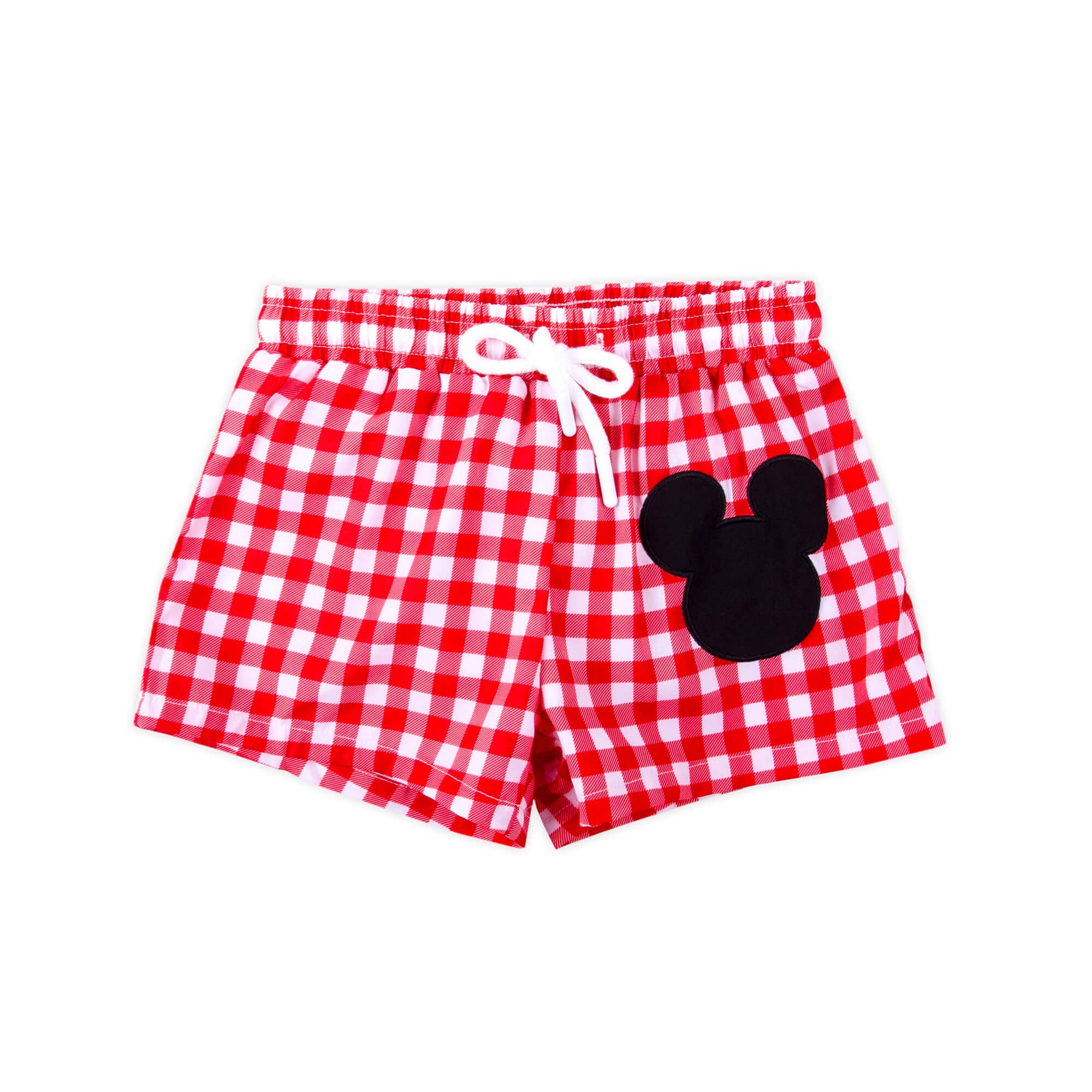 Mouse Ears Red Gingham Swim Trunks - Image 4