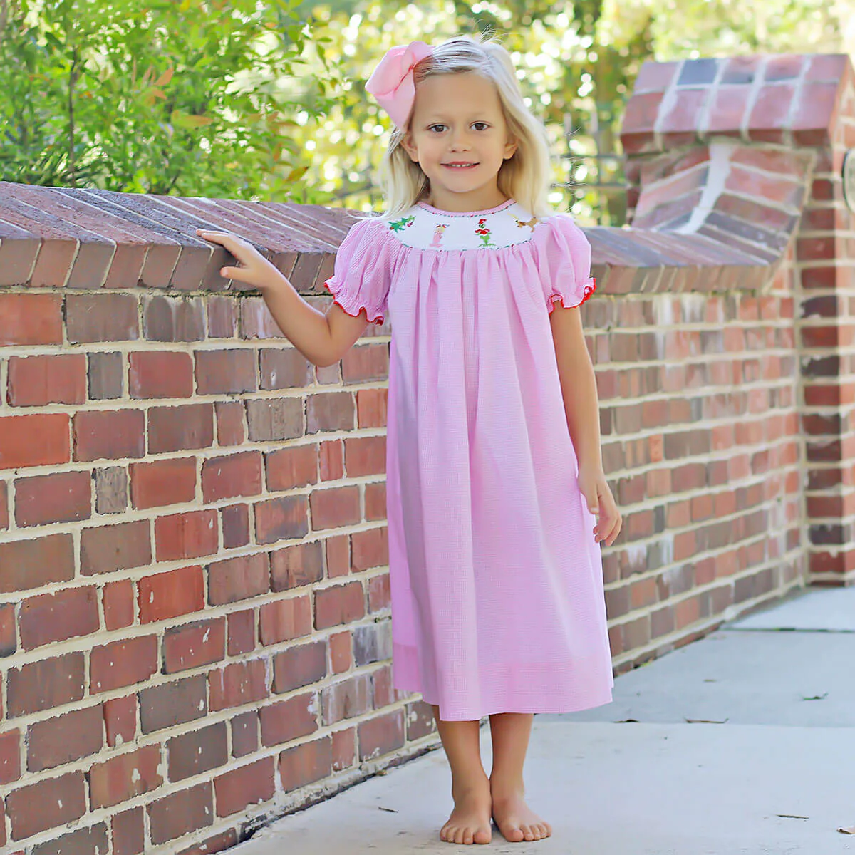 Mr. Grouch Smocked Bishop Dress - Image 3