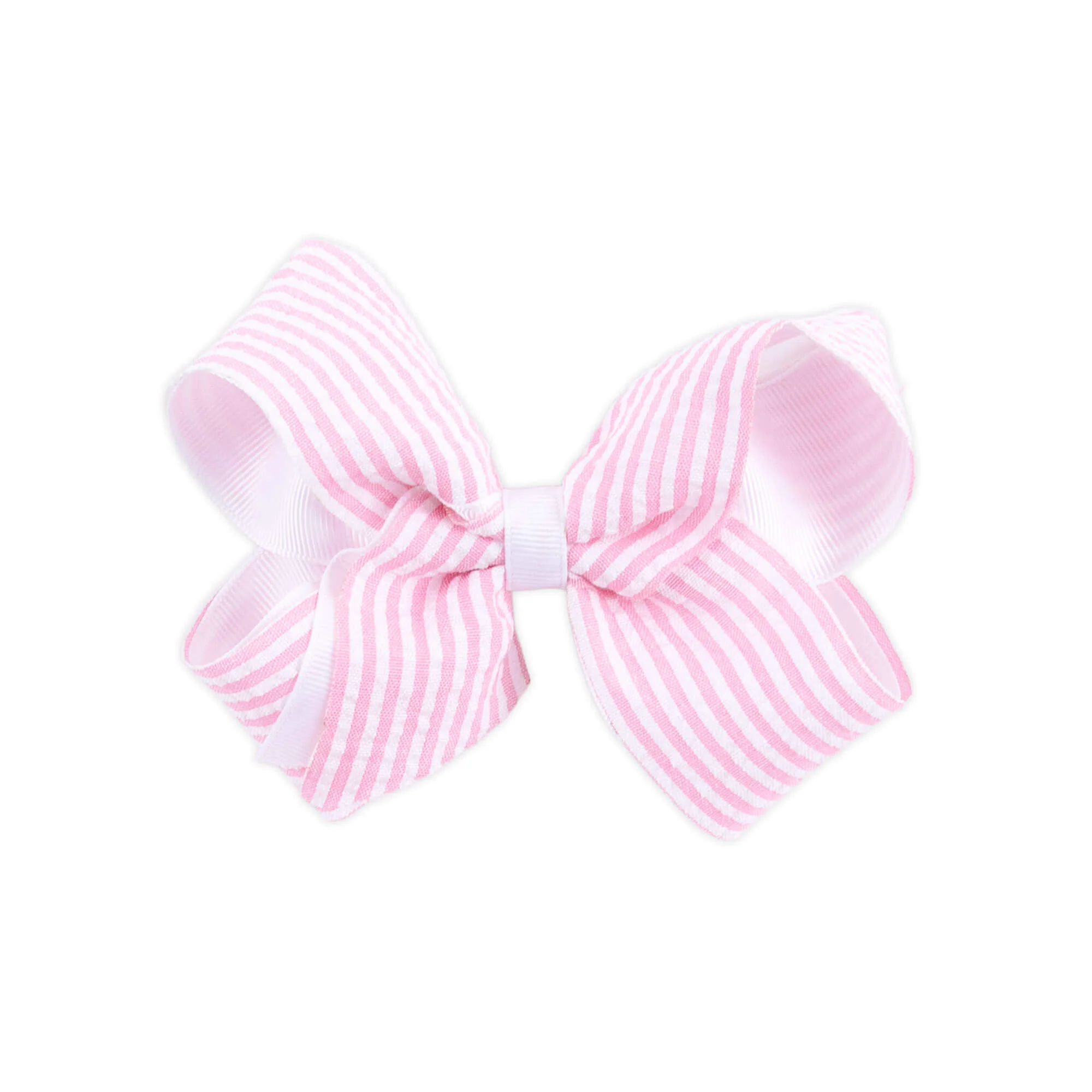 Stripe Seersucker Hair Bow - Image 4