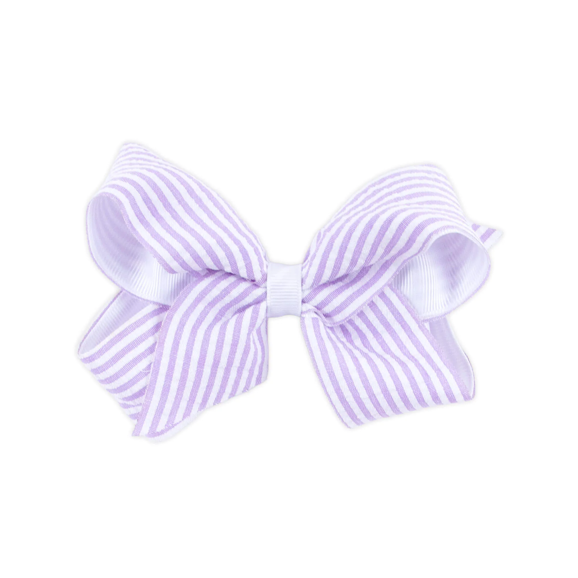 Stripe Seersucker Hair Bow - Image 7