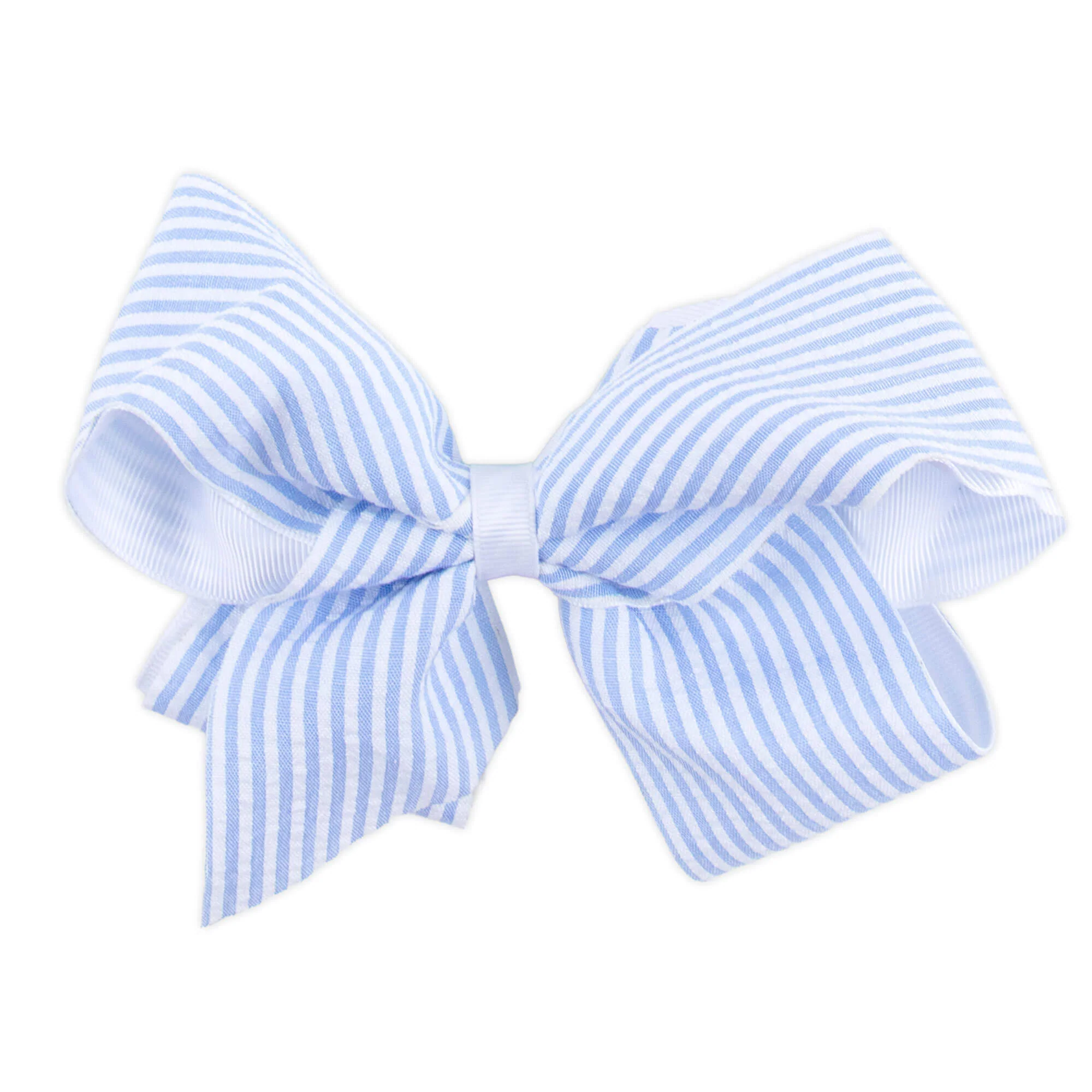 Stripe Seersucker Hair Bow - Image 8