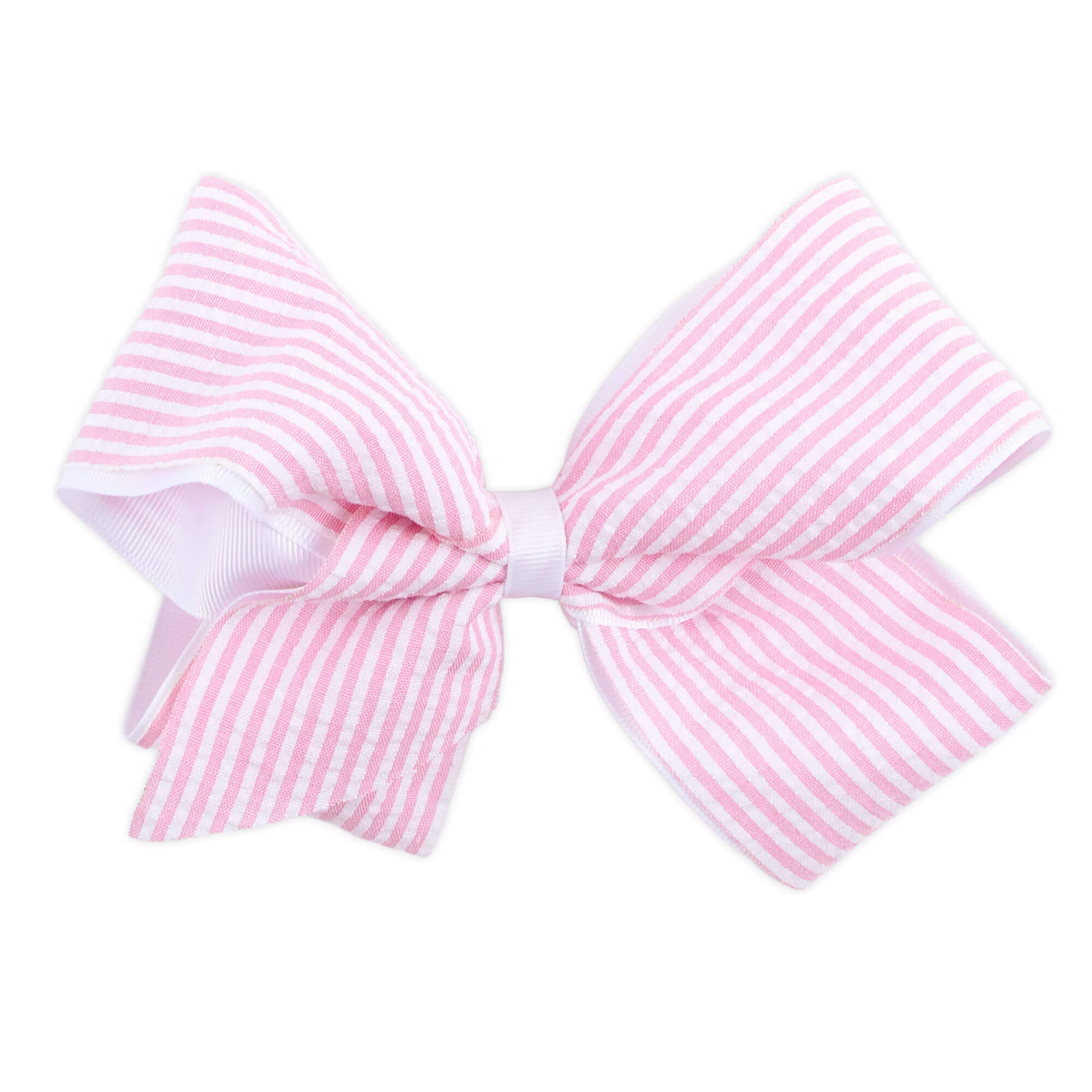 Stripe Seersucker Hair Bow - Image 9